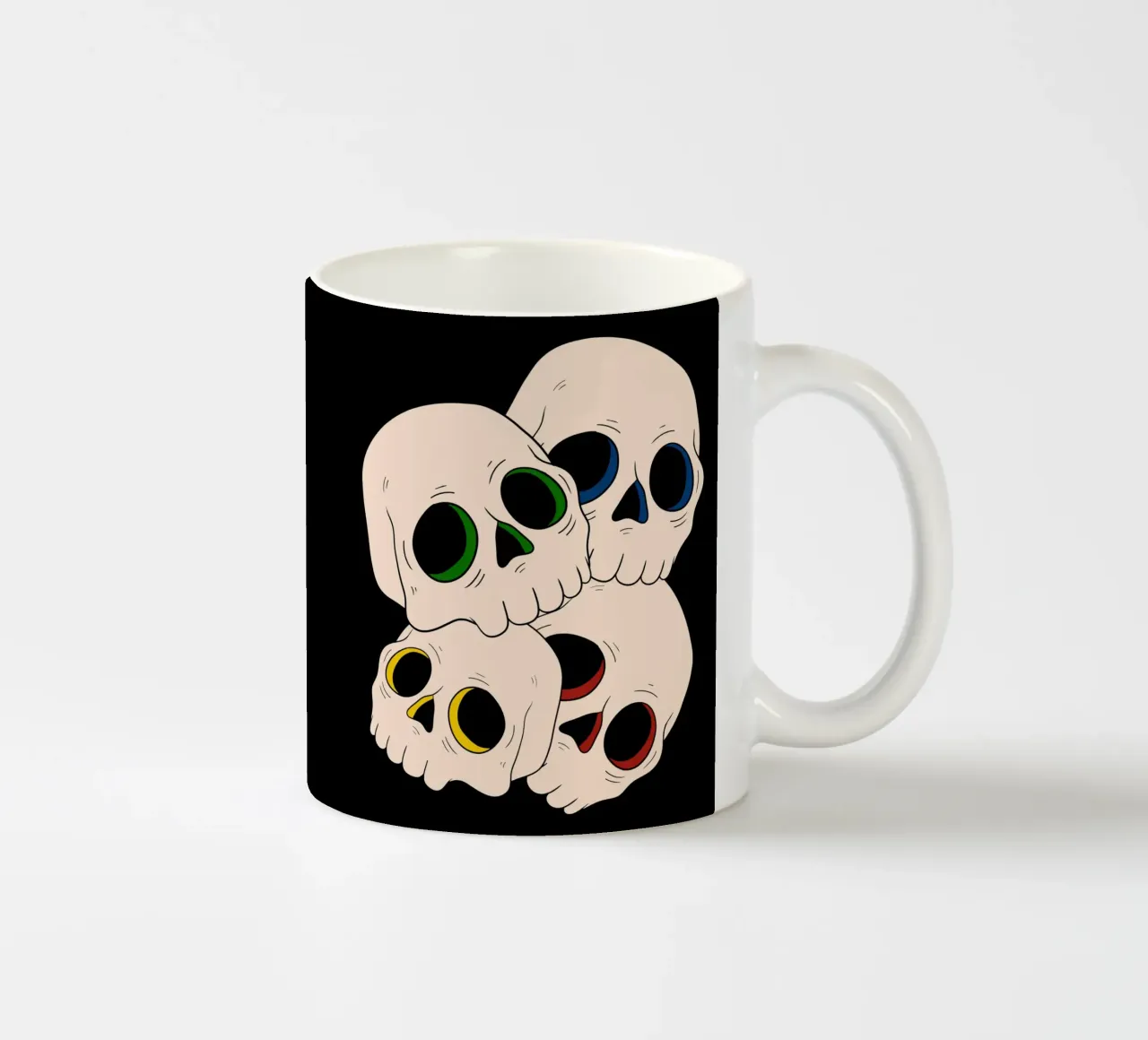 Pop skulls tazza in ceramica da TijanaArtStudio88