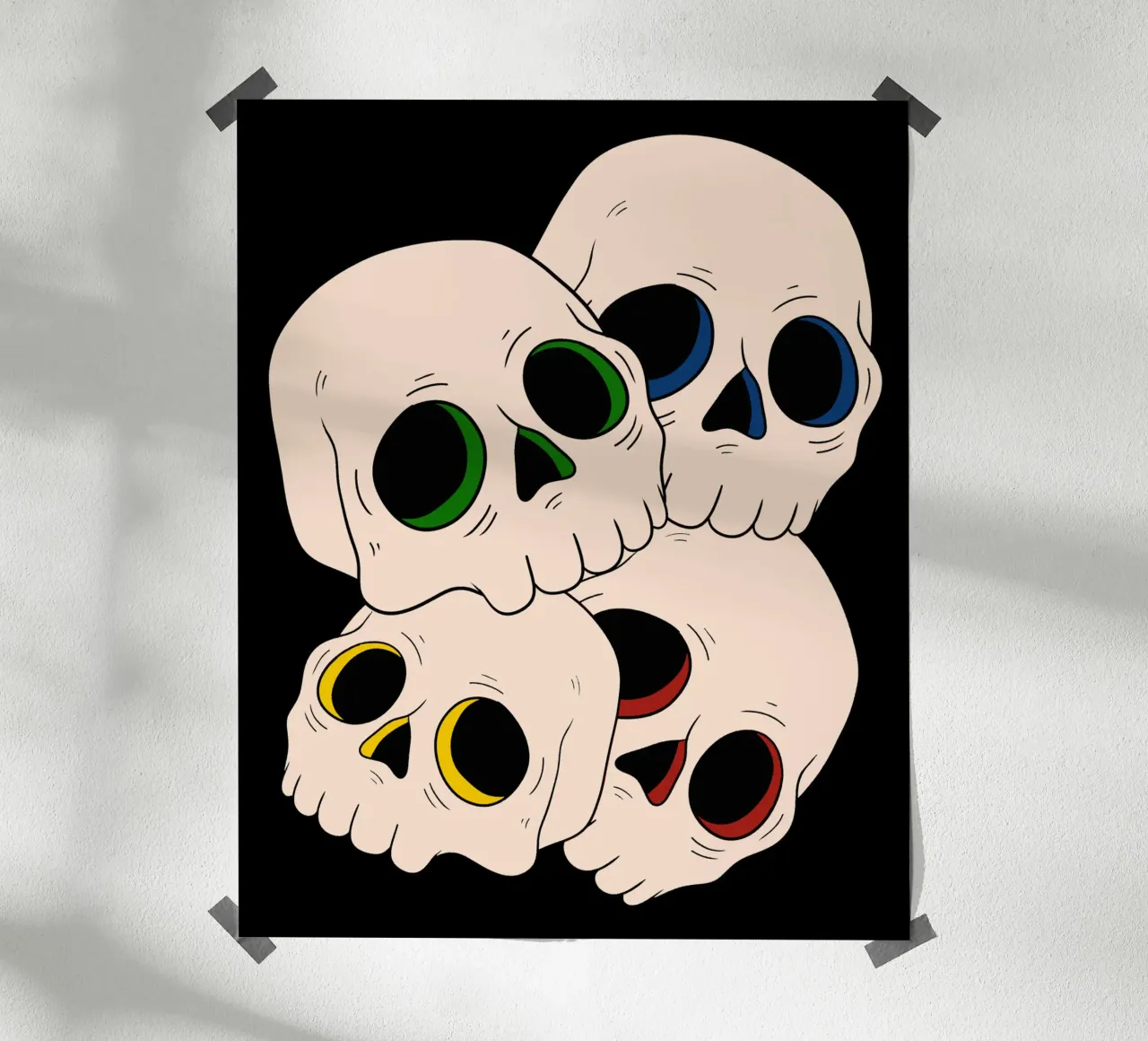 Pop skulls carta hahnemühle da TijanaArtStudio88