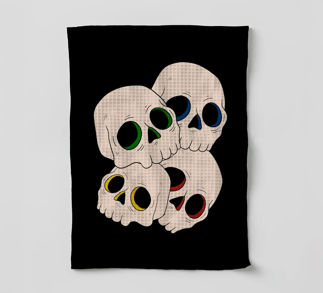 Pop skulls canovaccio da cucina da TijanaArtStudio88