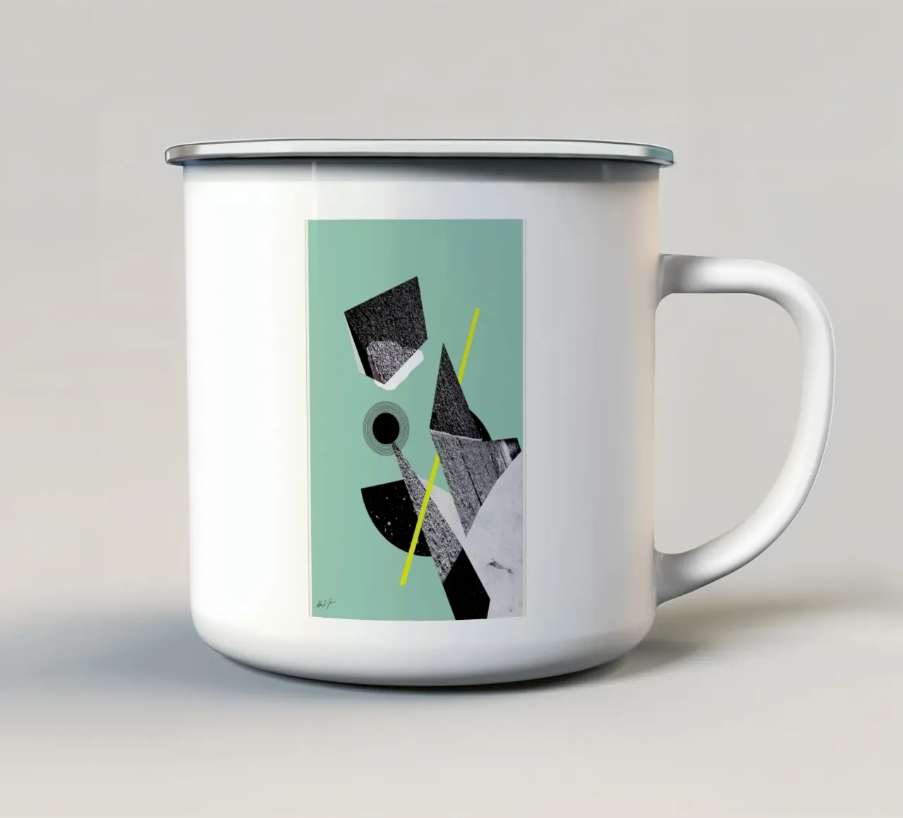 BAU3 tazza in smalto da Andreas Jarner