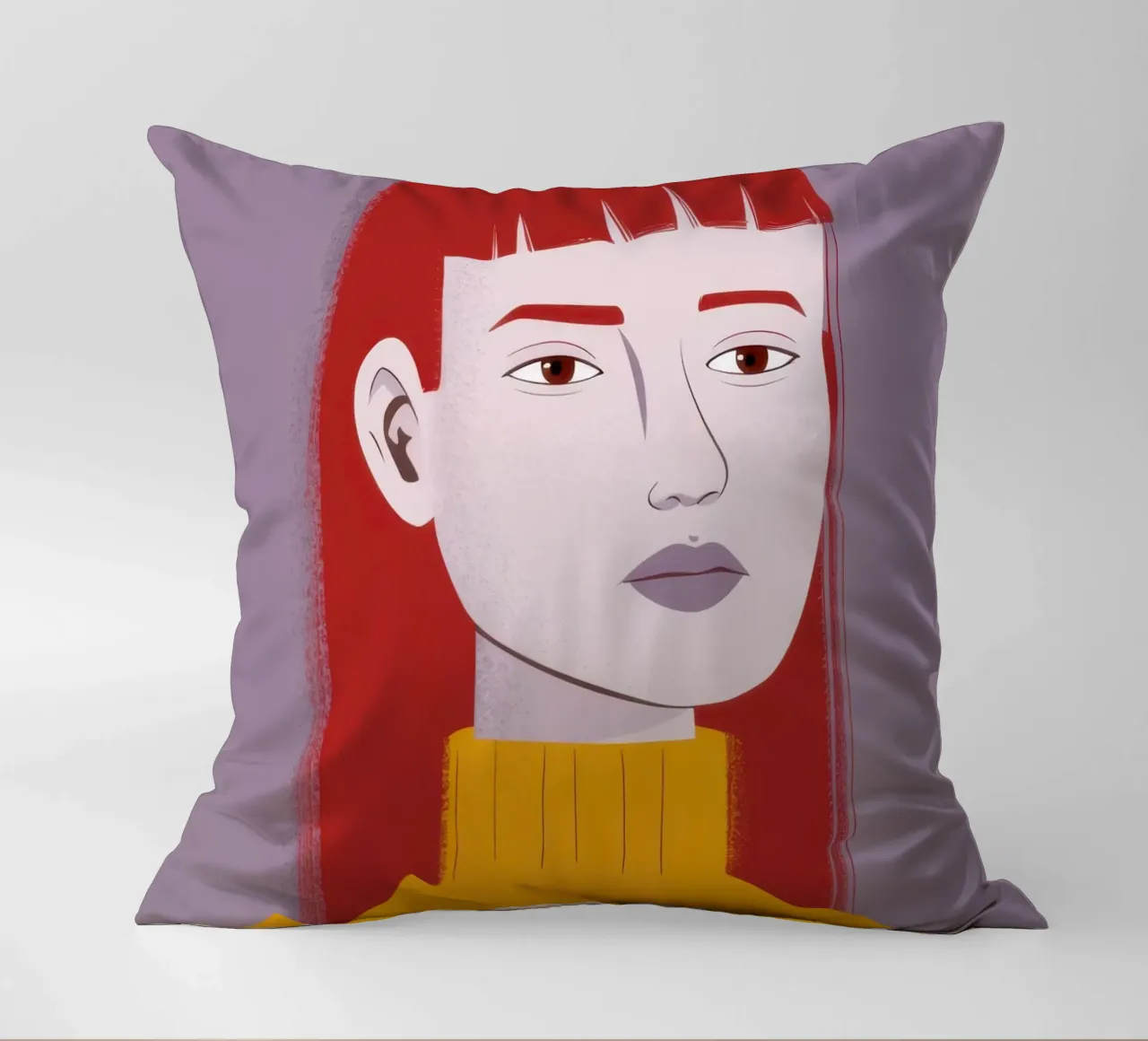 Maglione Zafferano Sguardo cuscino da Selene Shade