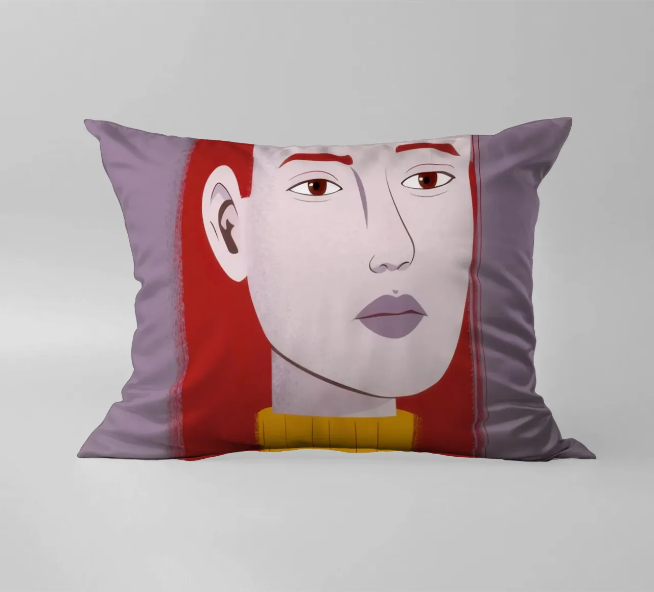 Maglione Zafferano Sguardo cuscino da Selene Shade