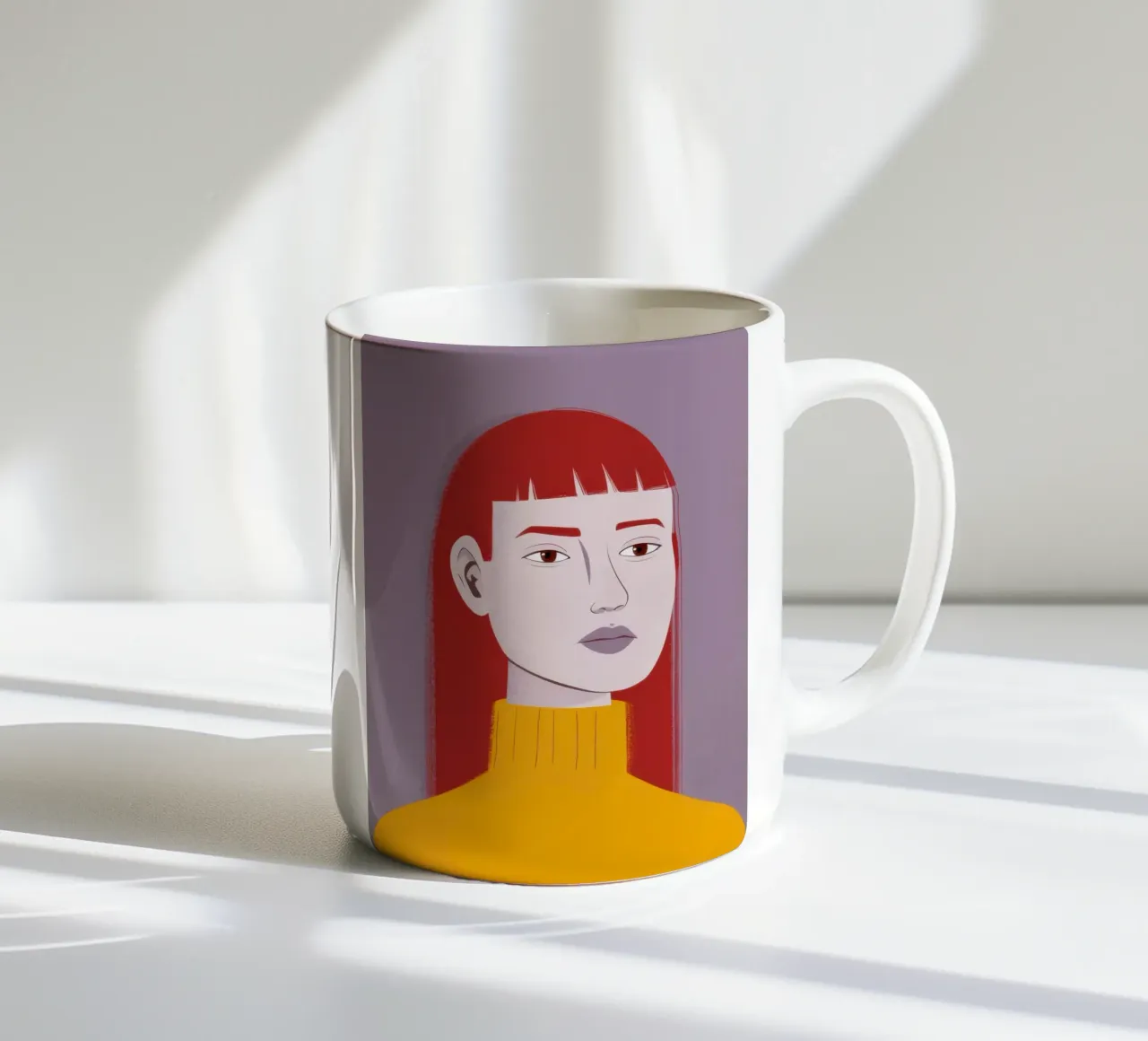Maglione Zafferano Sguardo tazza in ceramica da Selene Shade