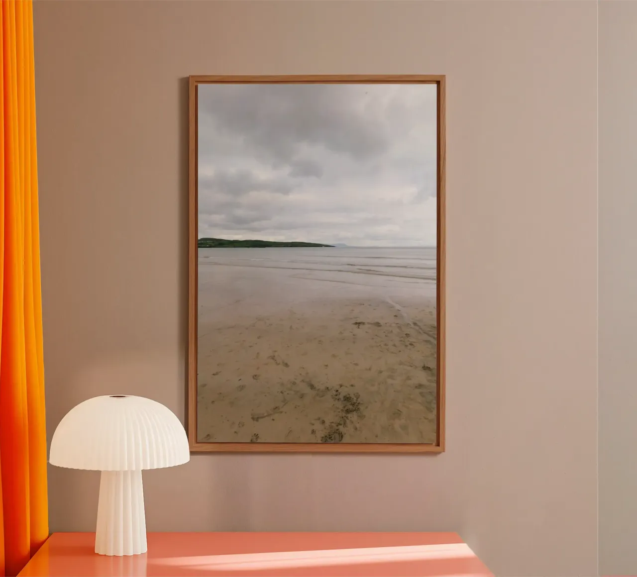 Silenzio sulla spiaggia di marea alluminio dibond da The Wild Creative Studio