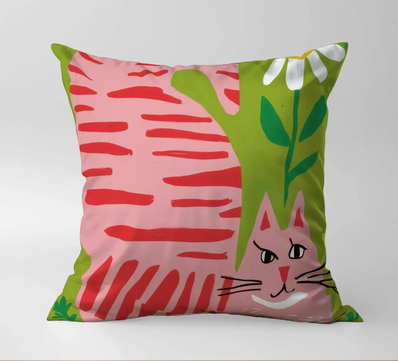 Gatto a righe Daisy cuscino da Gaia Viesta