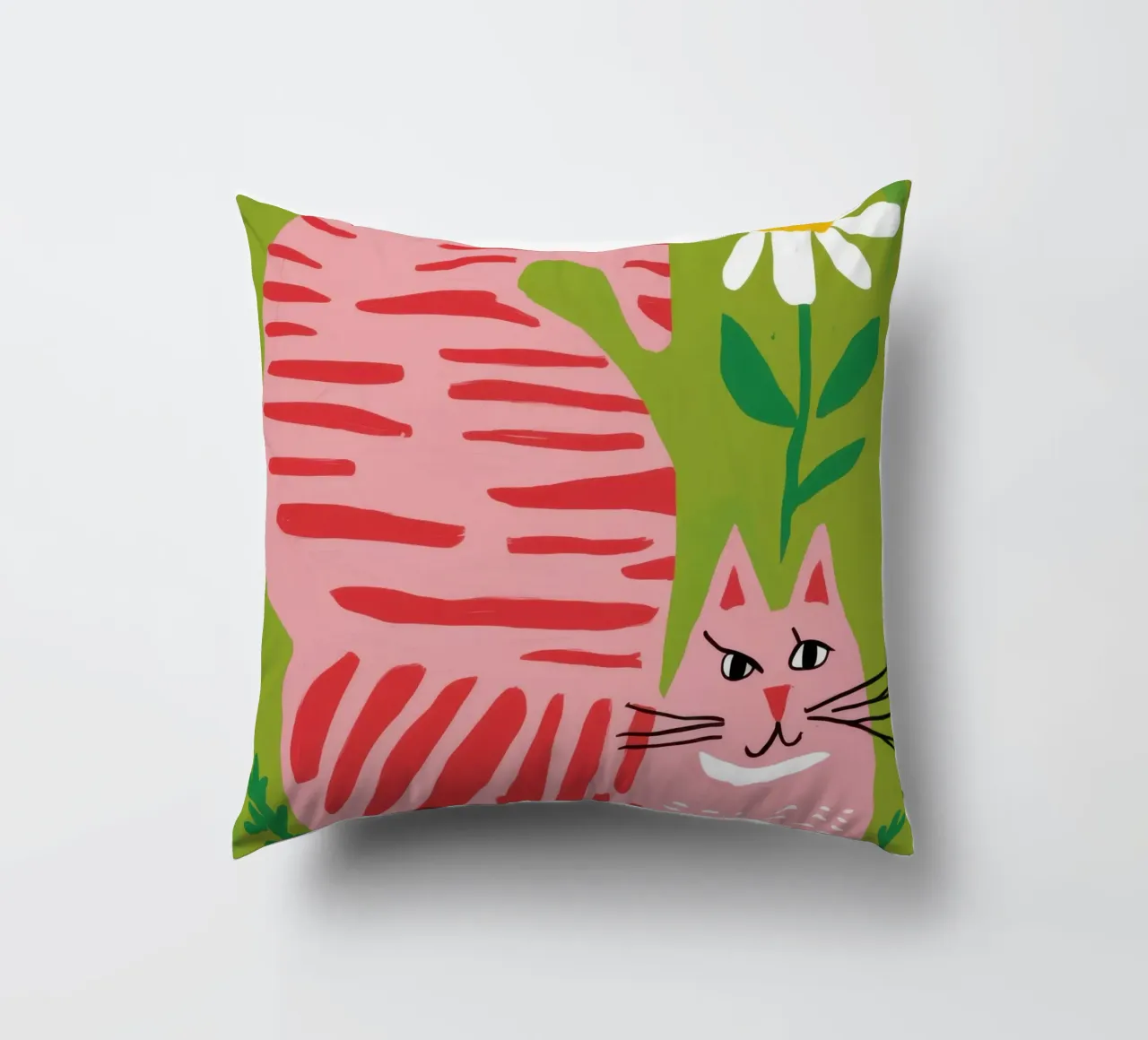 Gatto a righe Daisy cuscino da Gaia Viesta