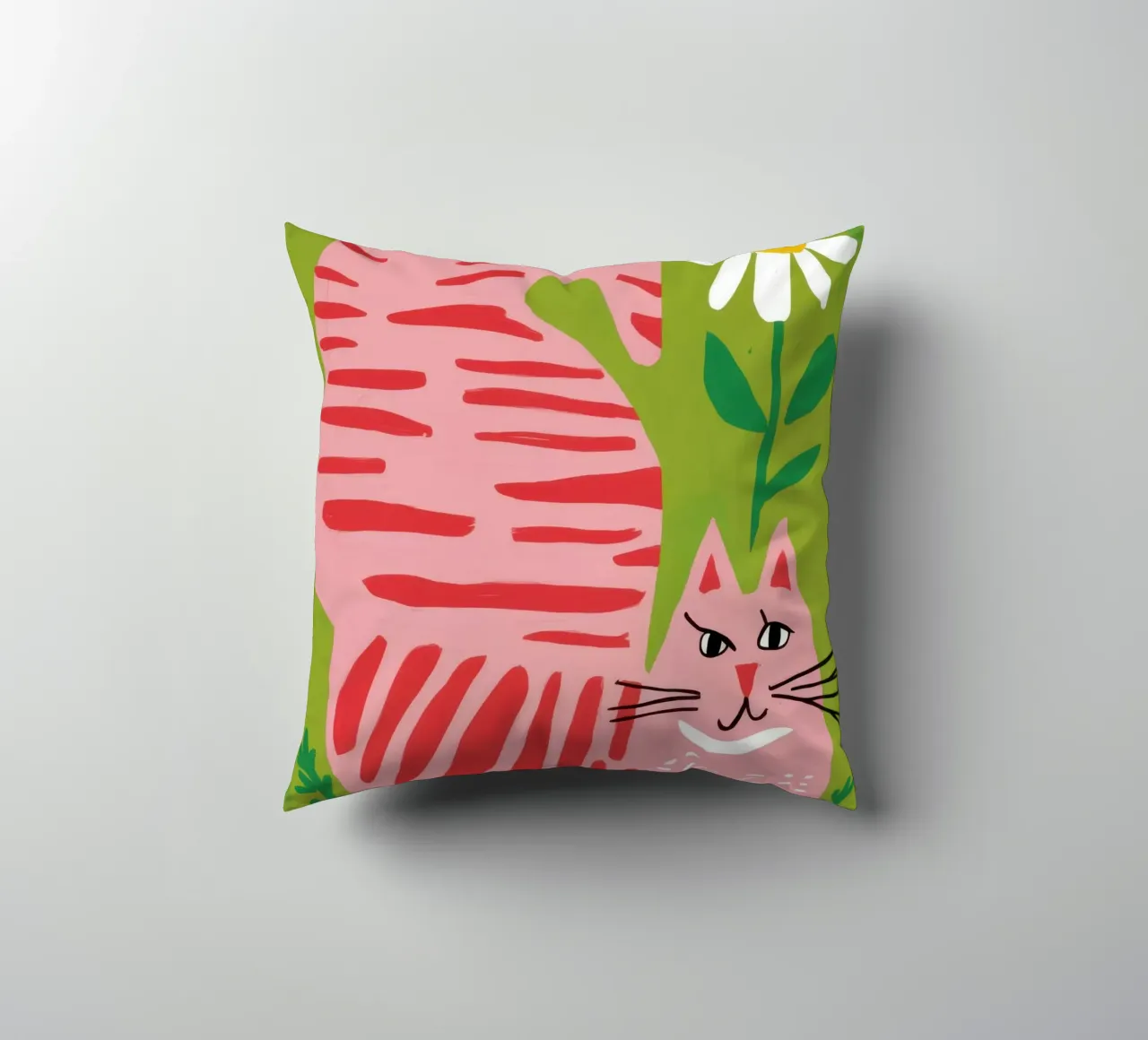 Gatto a righe Daisy cuscino da Gaia Viesta