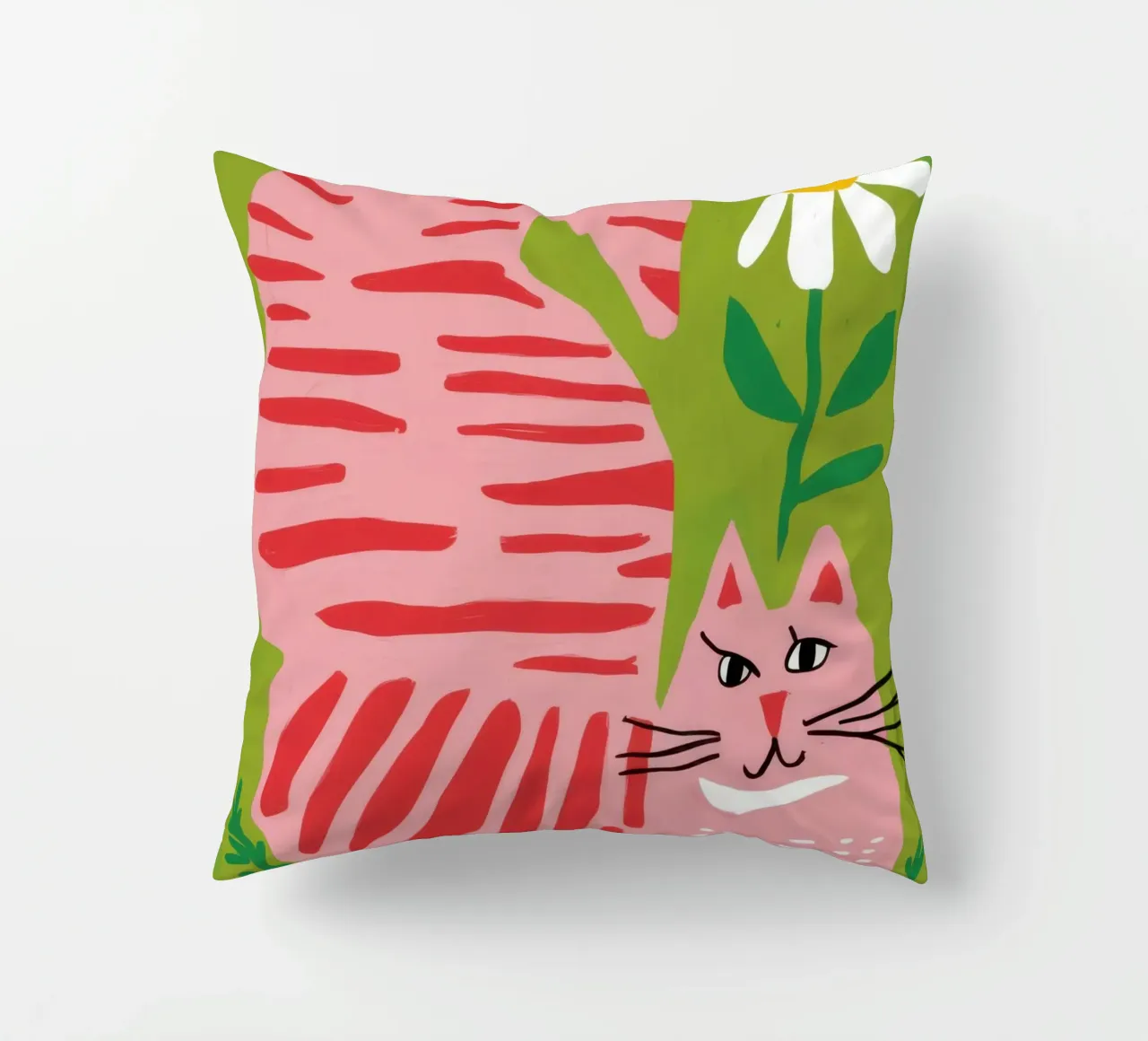 Gatto a righe Daisy cuscino da Gaia Viesta