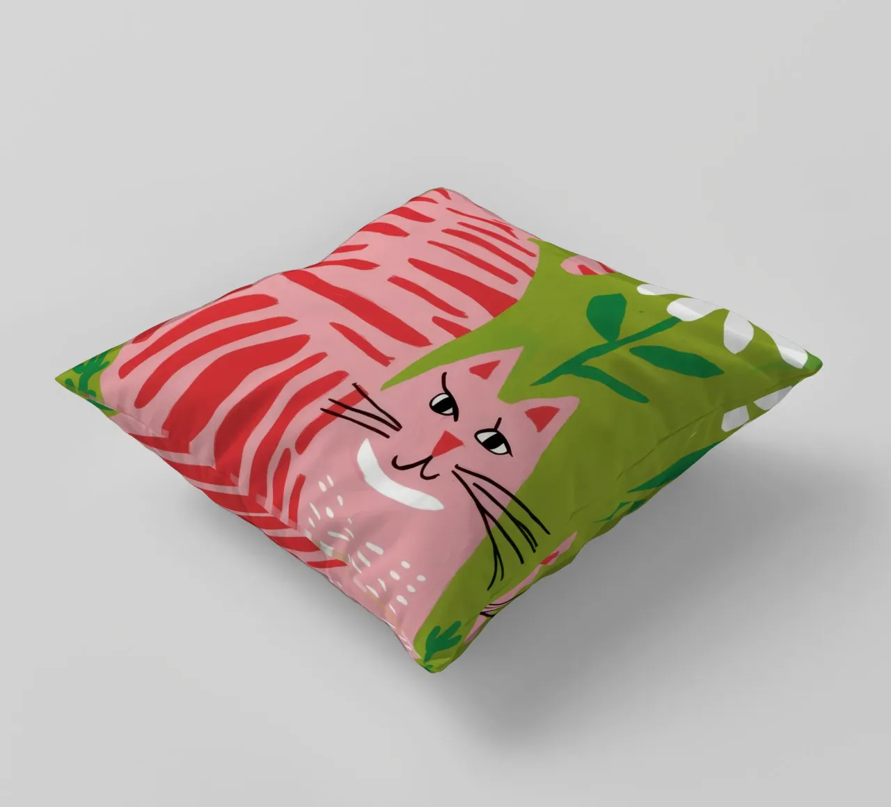 Gatto a righe Daisy cuscino da Gaia Viesta