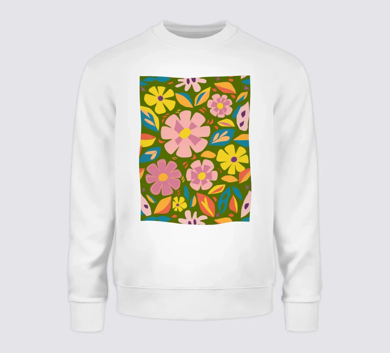 Modello Soft Blooms felpa da Trace Brush