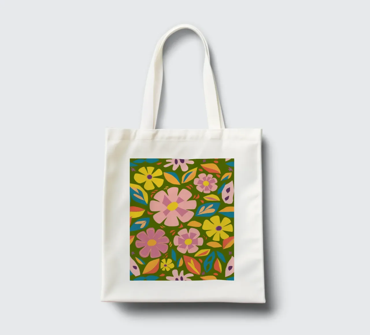 Modello Soft Blooms borsa in juta da Trace Brush