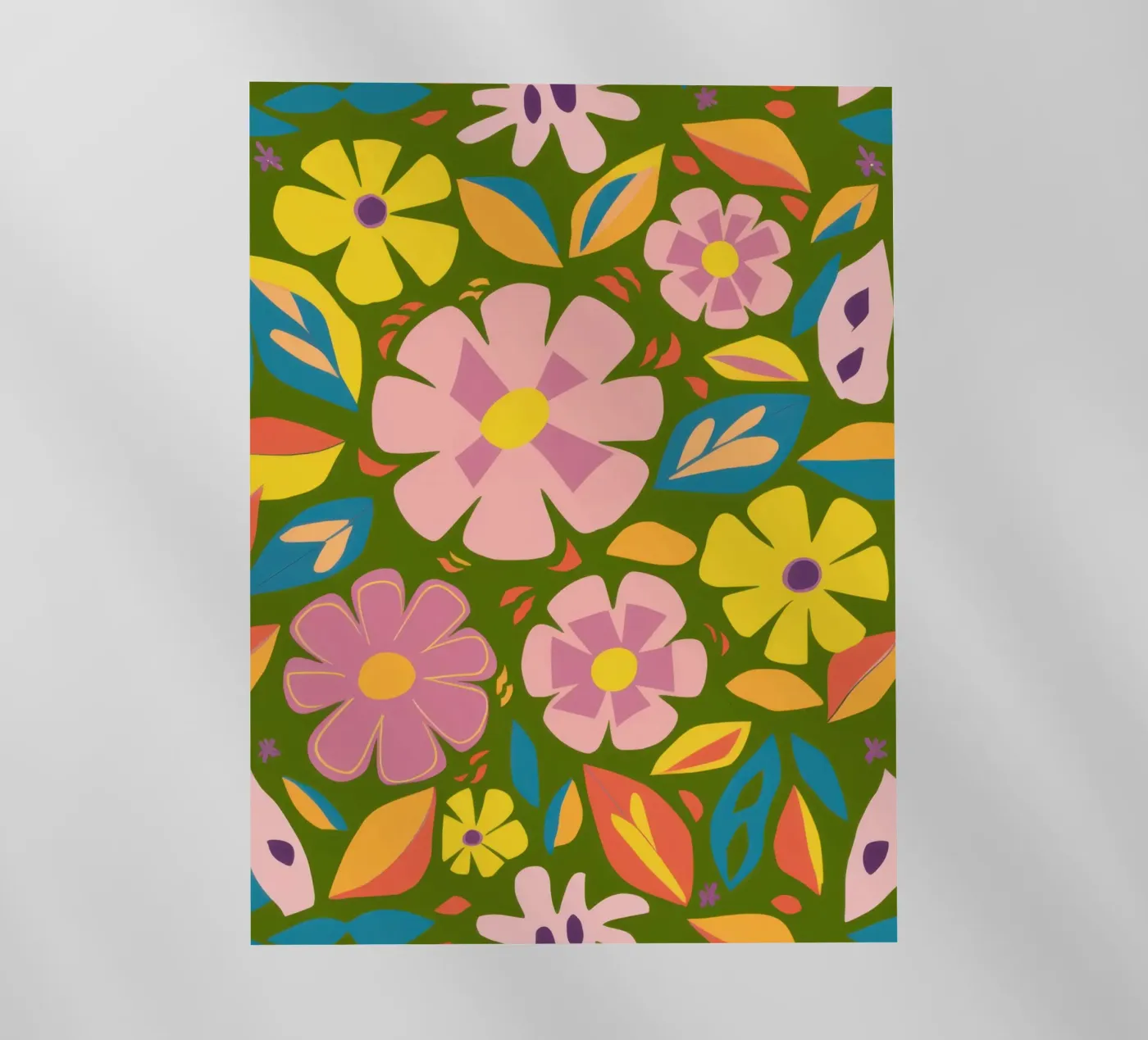 Zacht bloemenpatroon backlit folie van Trace Brush