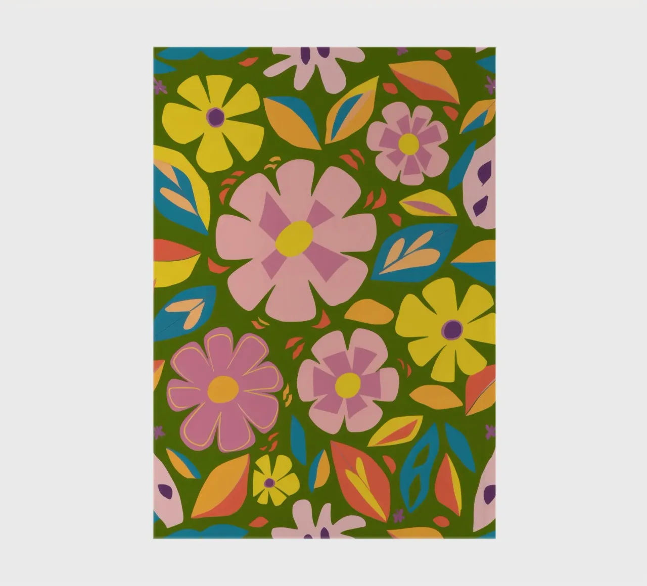 Soft Blooms Pattern notebook by Trace Brush