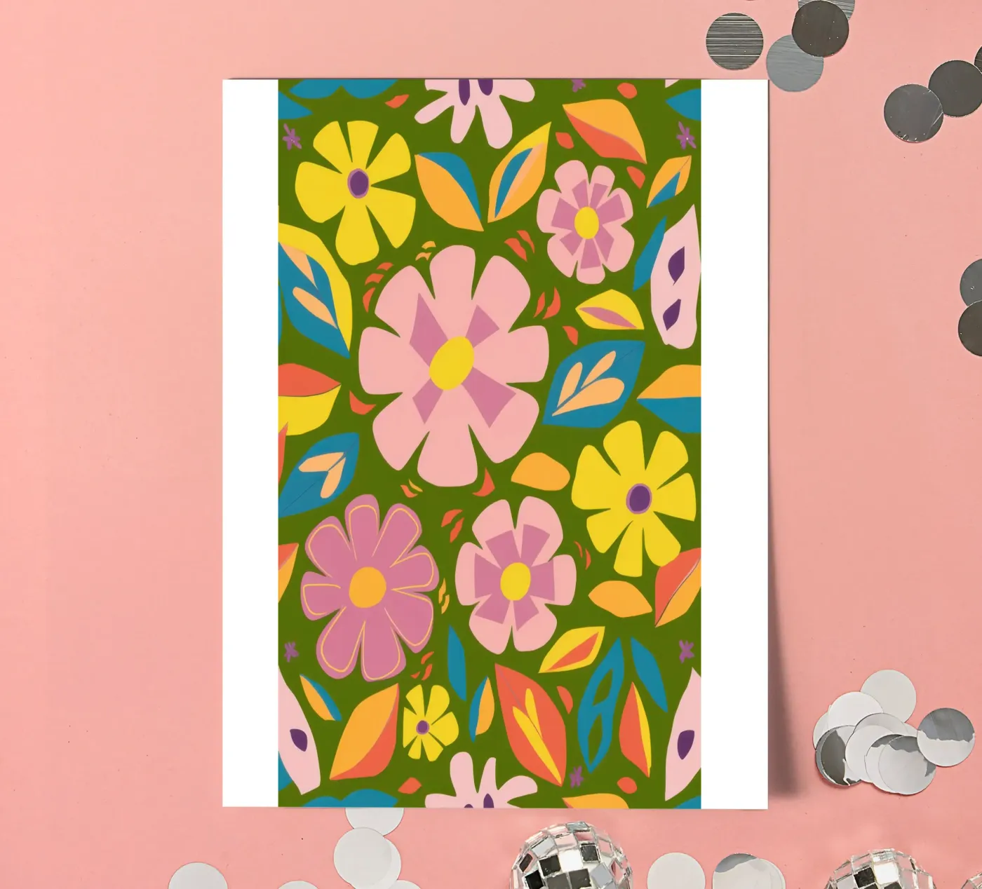 Soft Blooms Pattern sticker sheet by Trace Brush