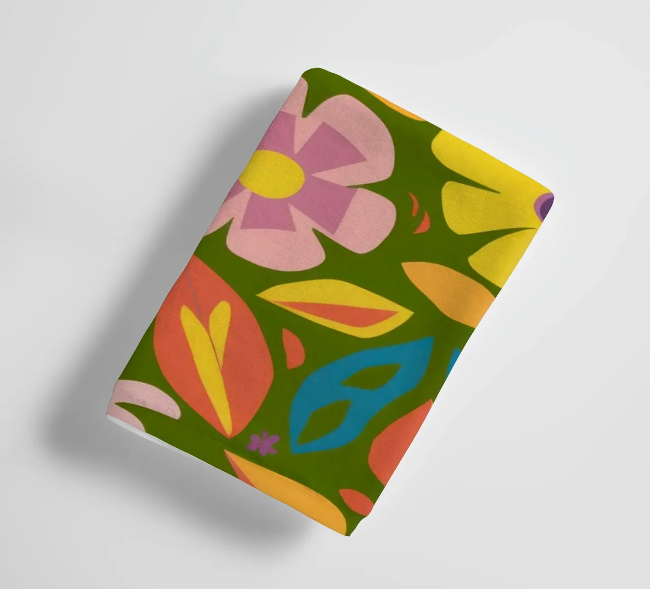 Soft Blooms Pattern towel by Trace Brush