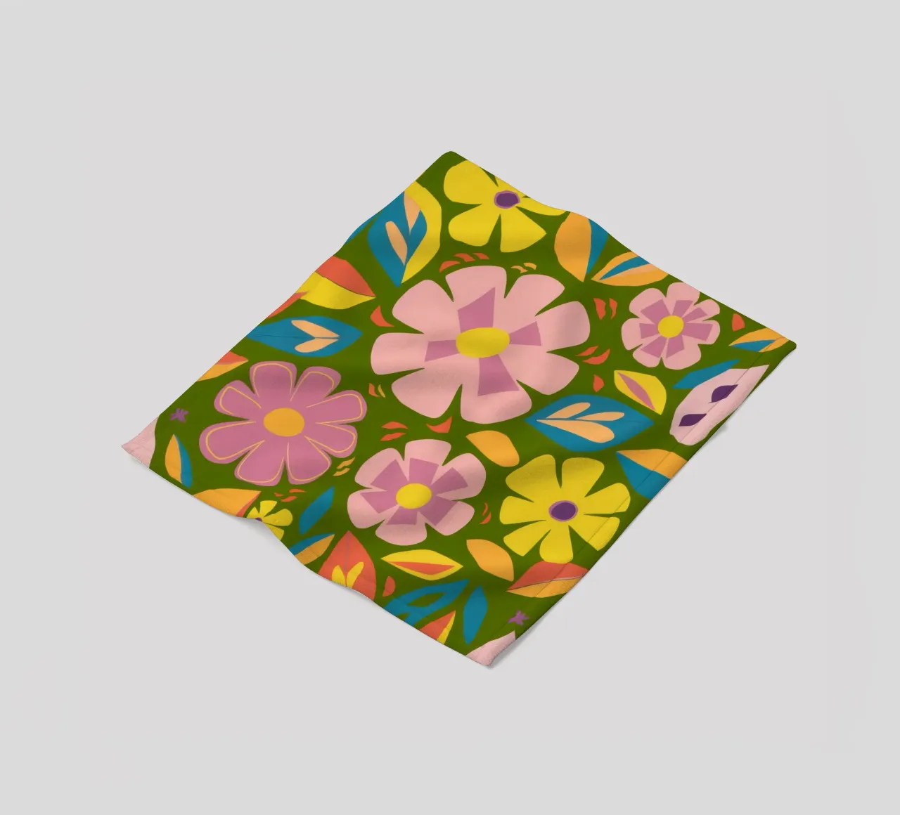 Soft Blooms Muster Fleecedecke von Trace Brush