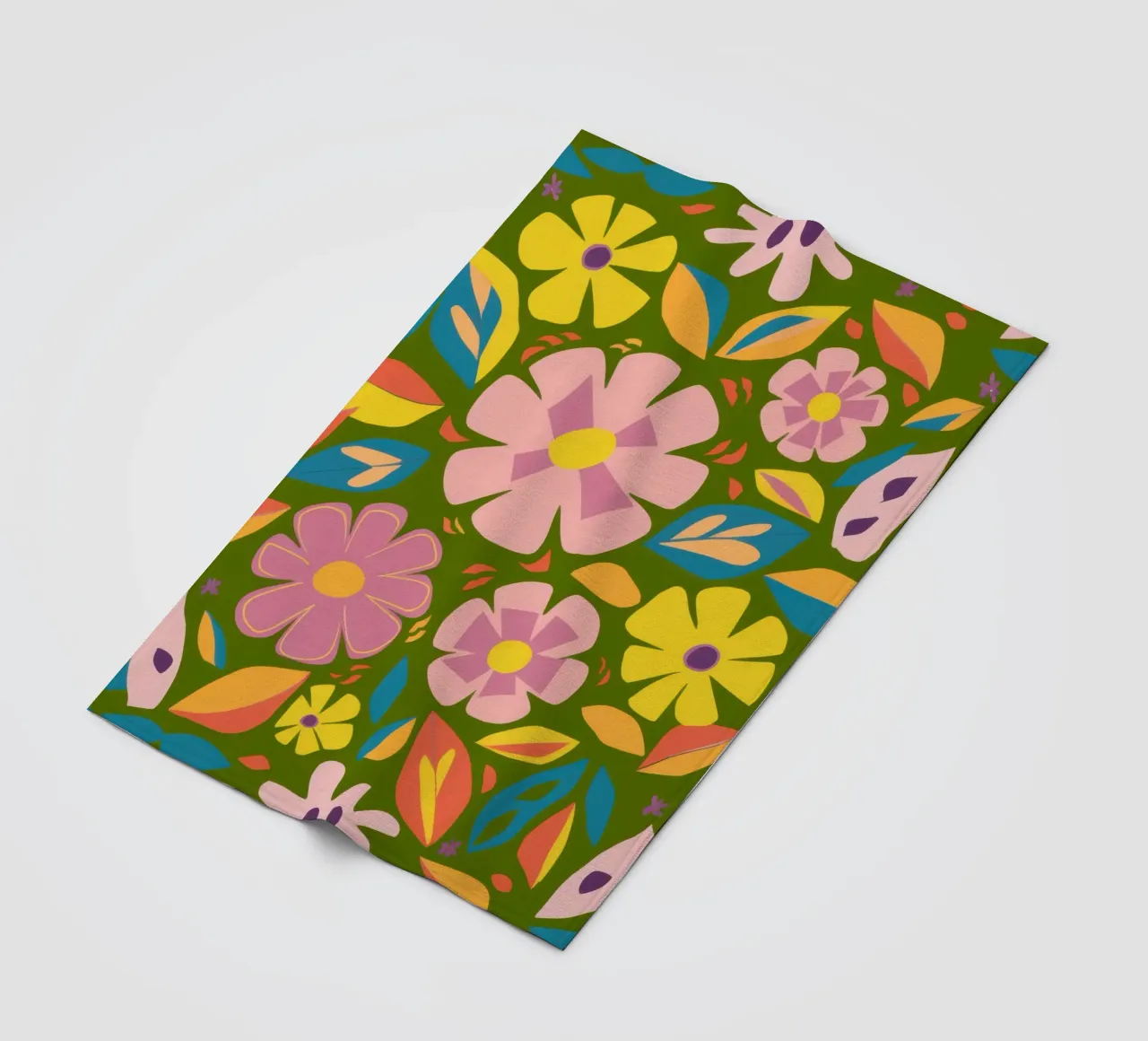 Soft Blooms Muster Fleecedecke von Trace Brush