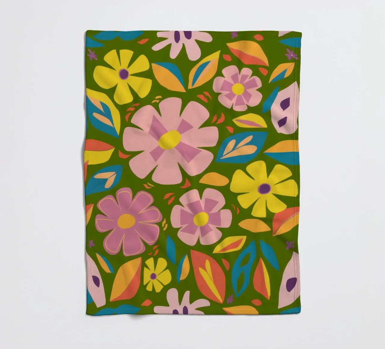 Soft Blooms Muster Fleecedecke von Trace Brush