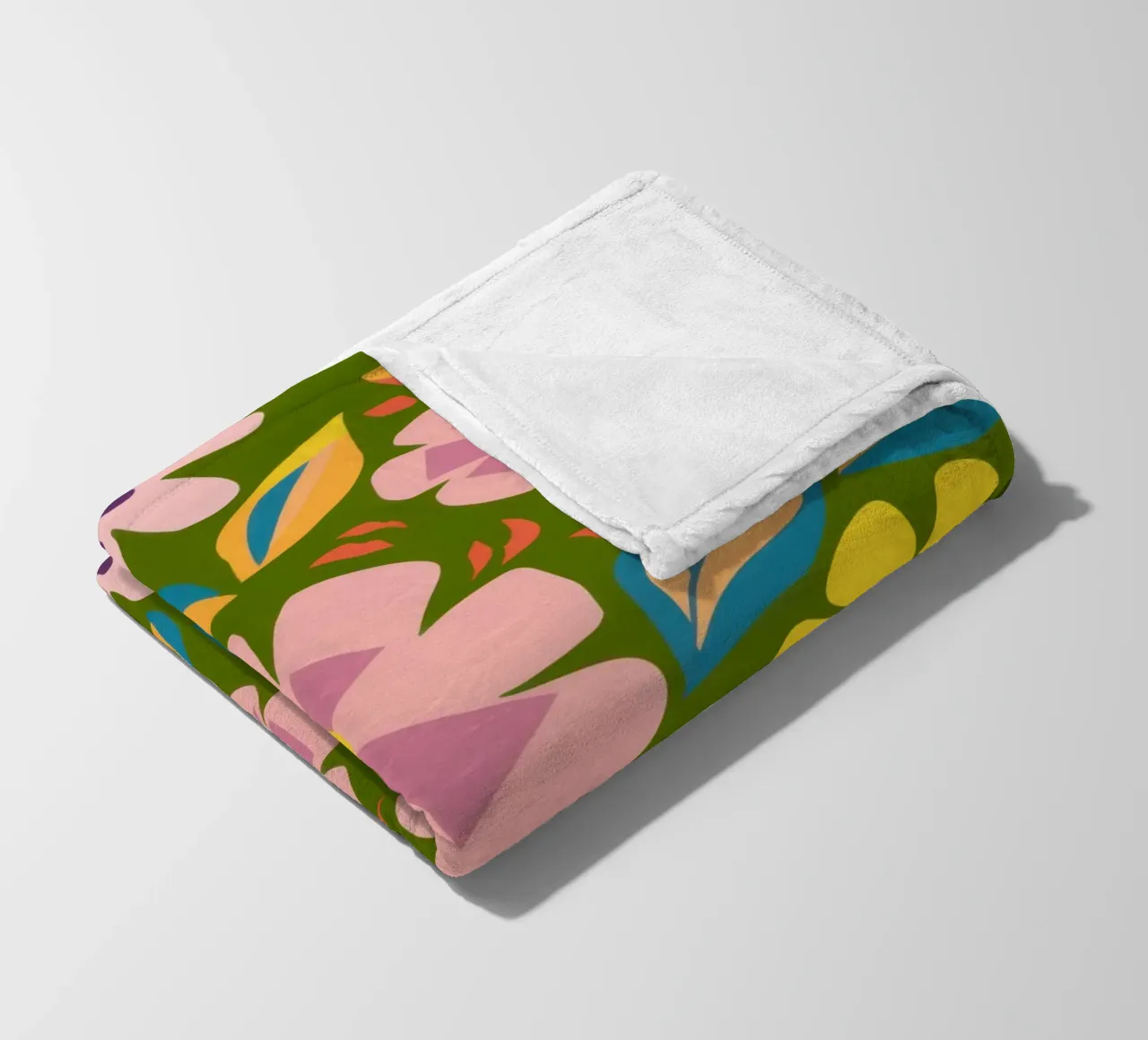 Modello Soft Blooms coperta in pile da Trace Brush