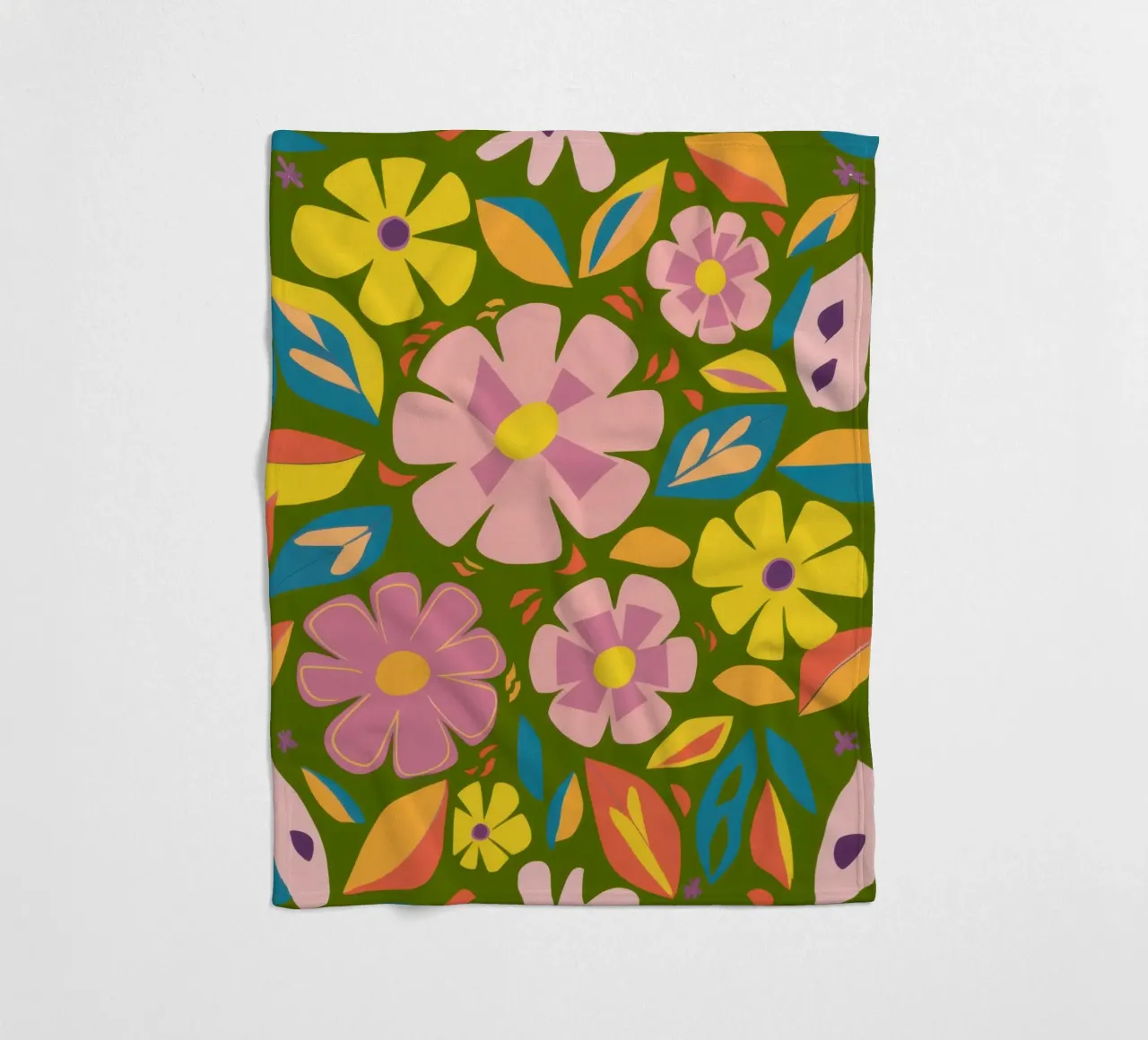 Soft Blooms Muster Fleecedecke von Trace Brush