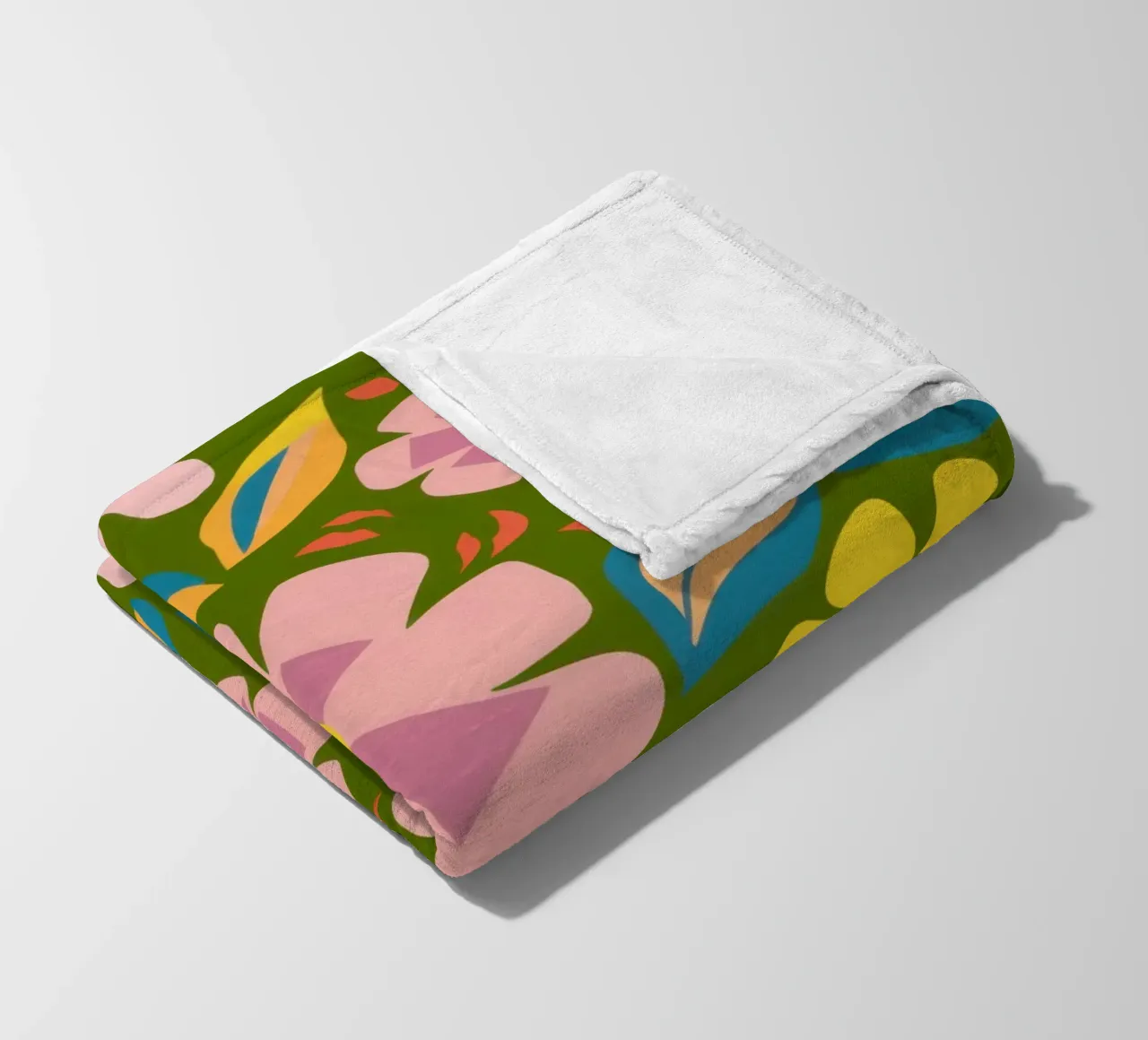 Soft Blooms Muster Fleecedecke von Trace Brush