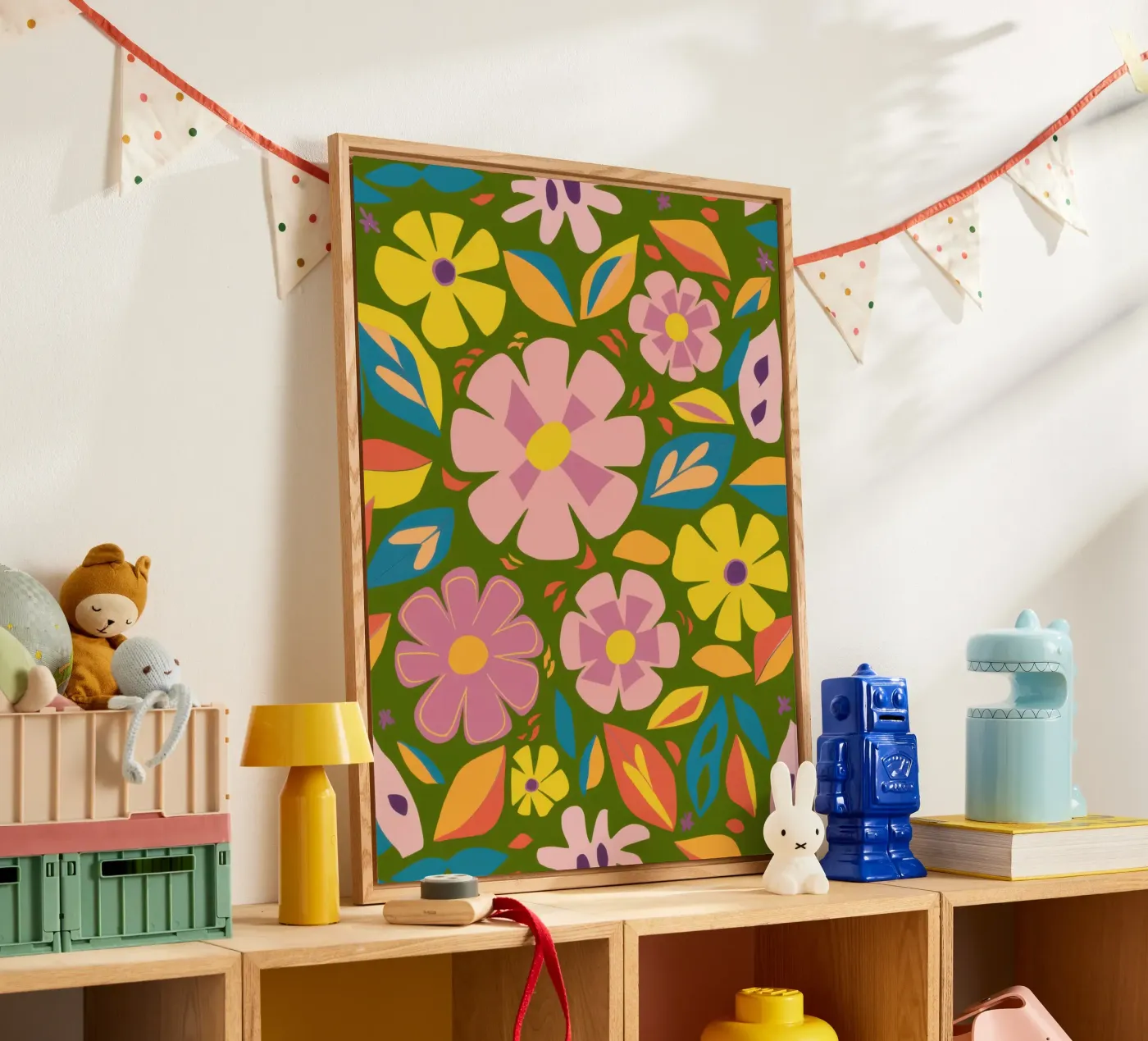 Soft Blooms Pattern plexiglass da Trace Brush