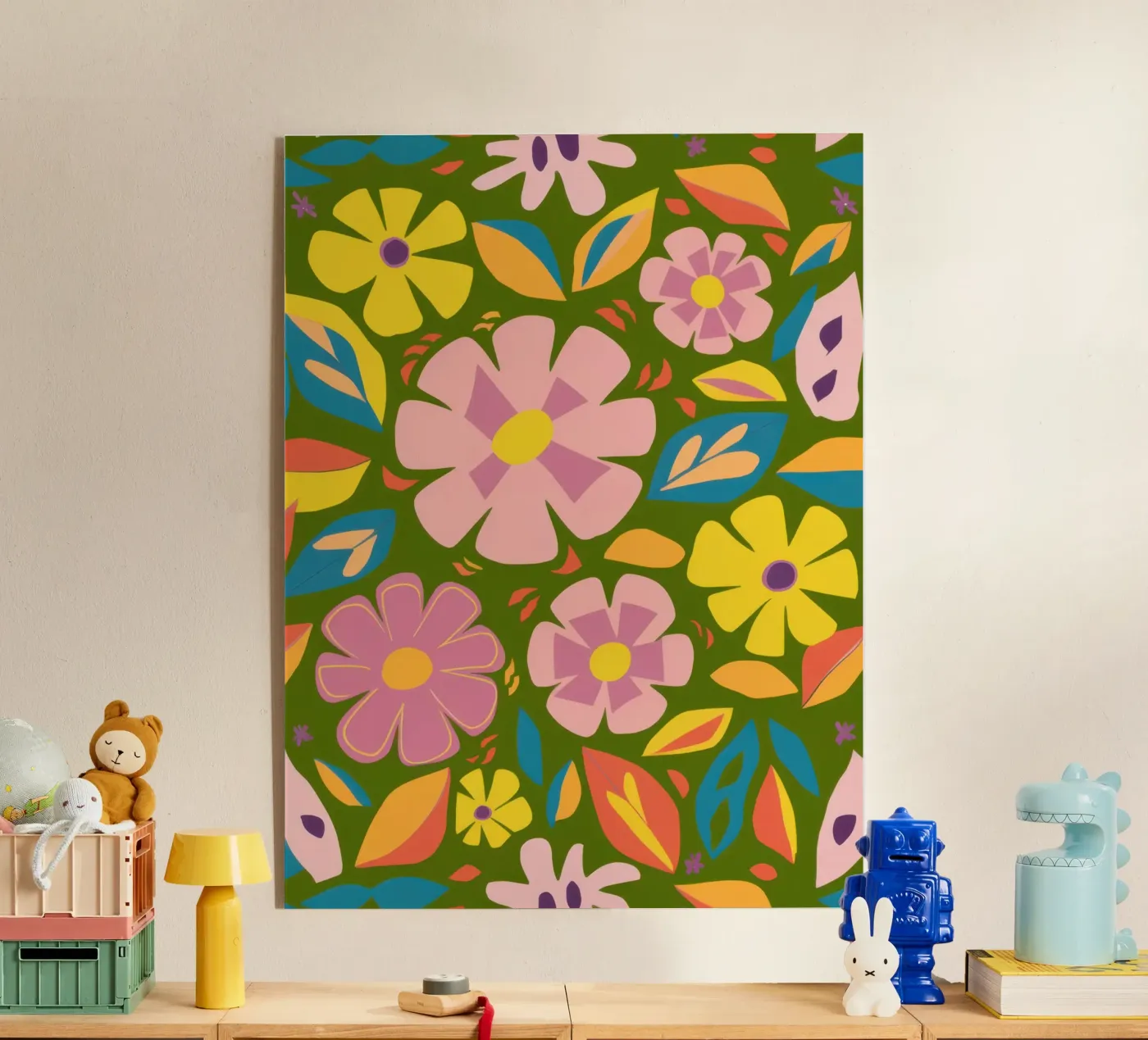 Soft Blooms Pattern plexiglass da Trace Brush