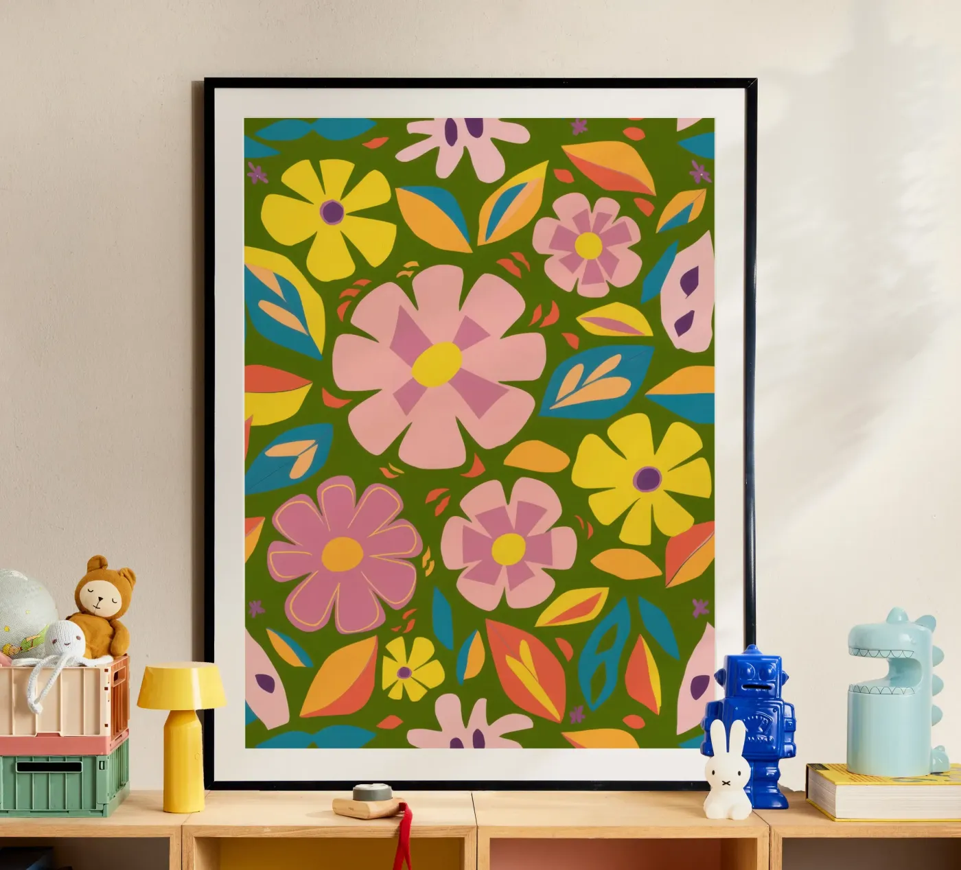 Soft Blooms Pattern poster by Trace Brush