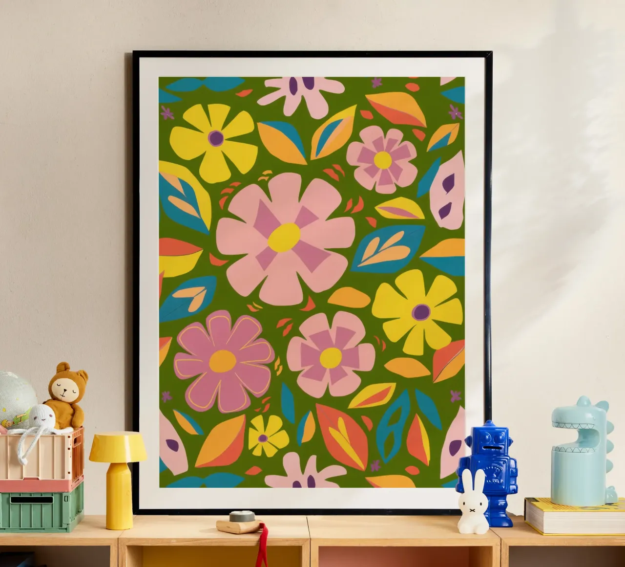 Modello Soft Blooms poster da Trace Brush