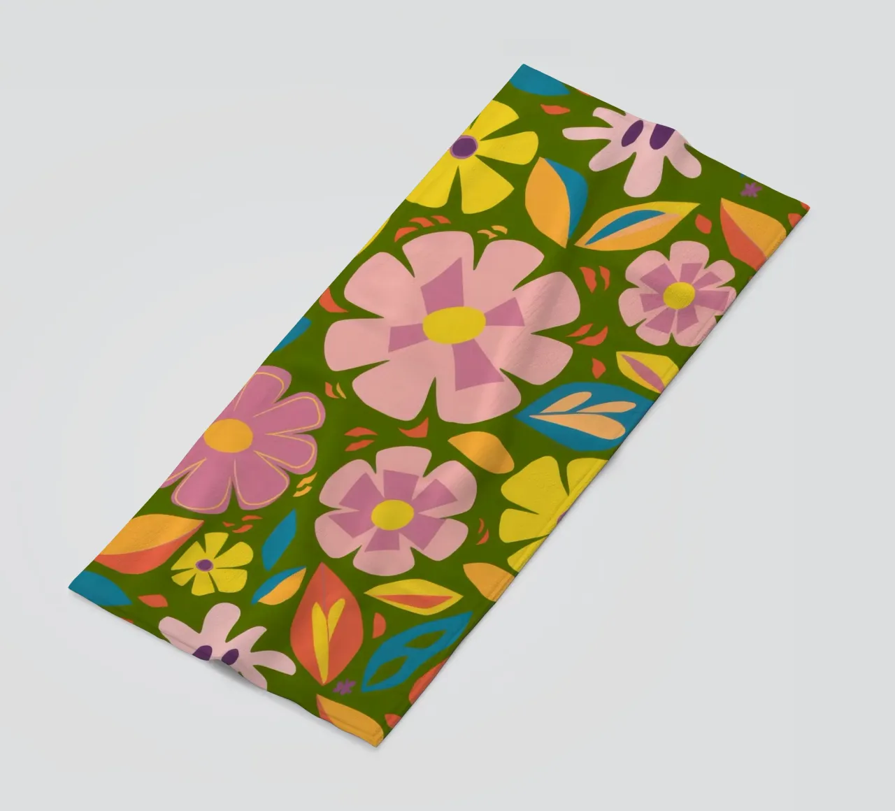 Soft Blooms Pattern telo mare da Trace Brush