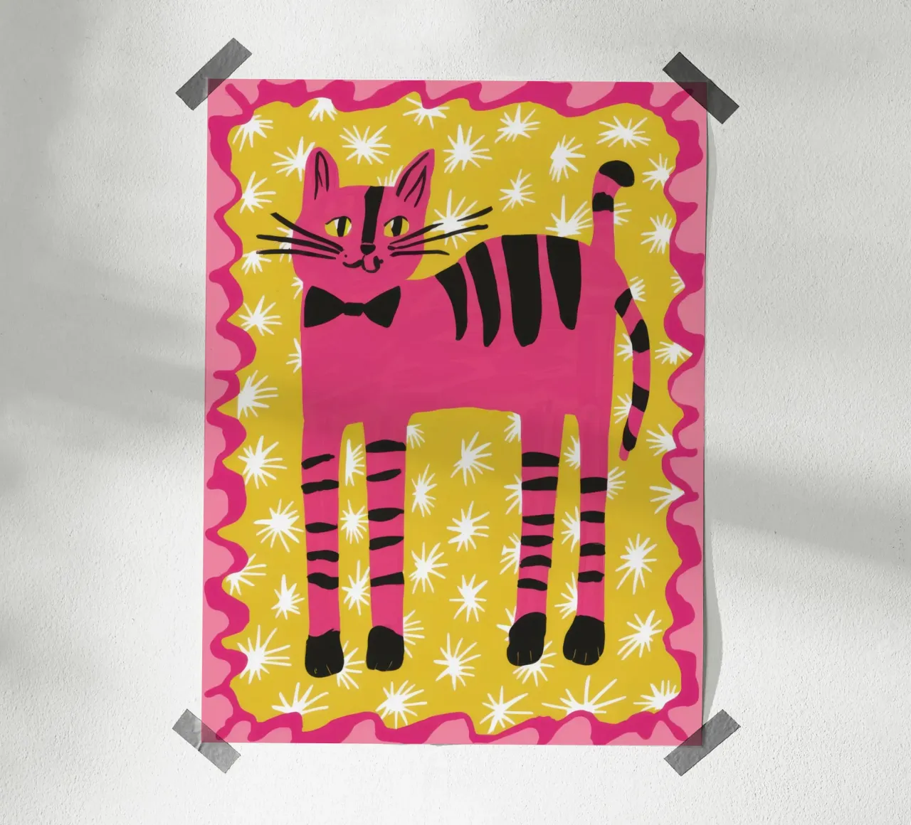 Tigre Rosa Dapper poster da Irish Strokes