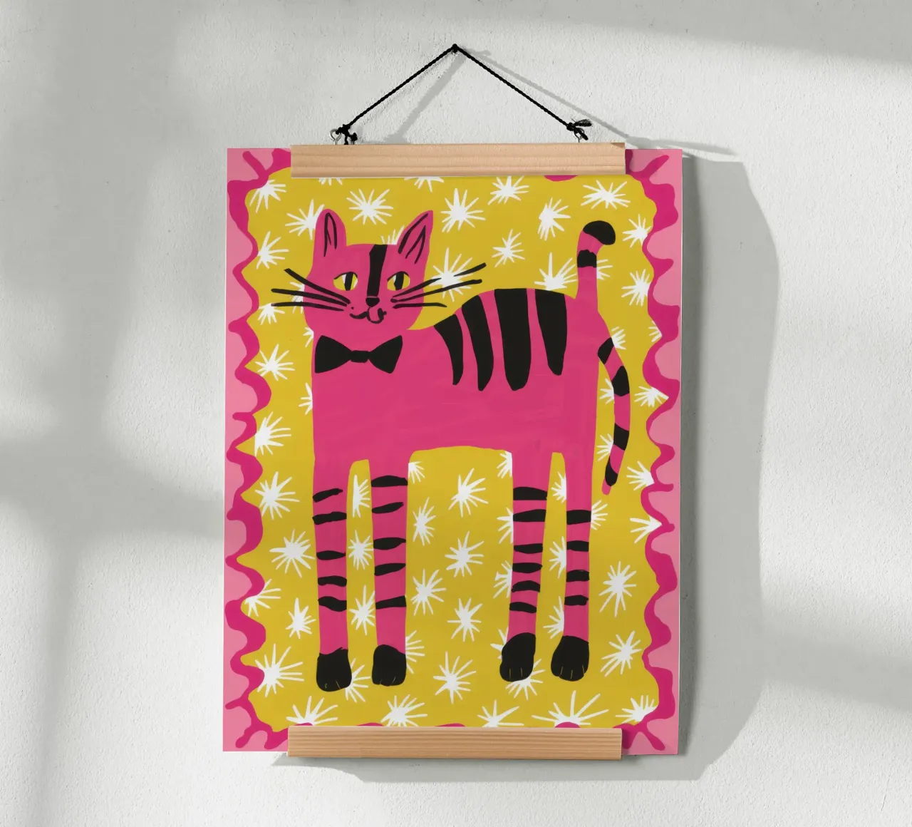 Tigre Rosa Dapper poster da Irish Strokes