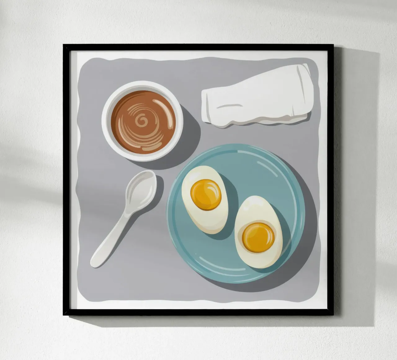 Uova del mattino minimaliste carta hahnemühle da Luna Aura