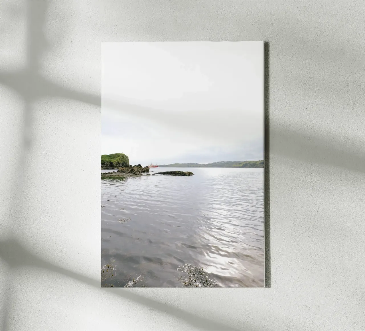 Coast in the light canvas with Floater frame by The Wild Creative Studio