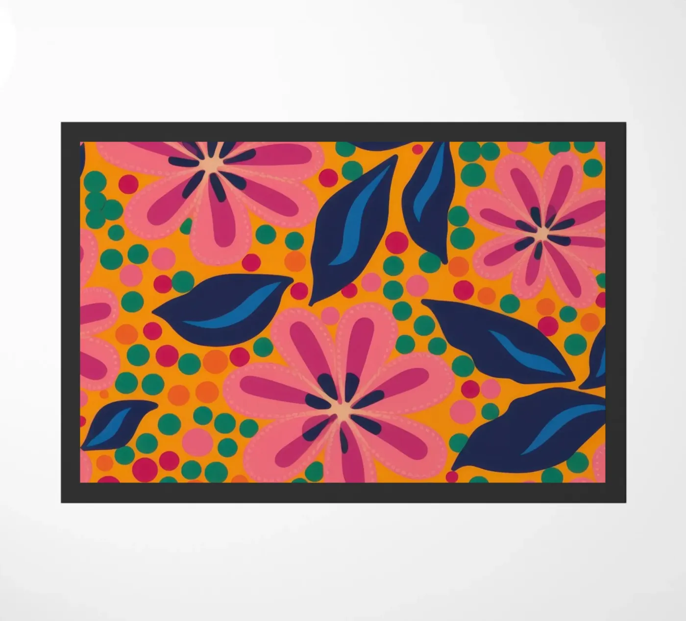 Pink and Blue doormat by Gaia Viesta