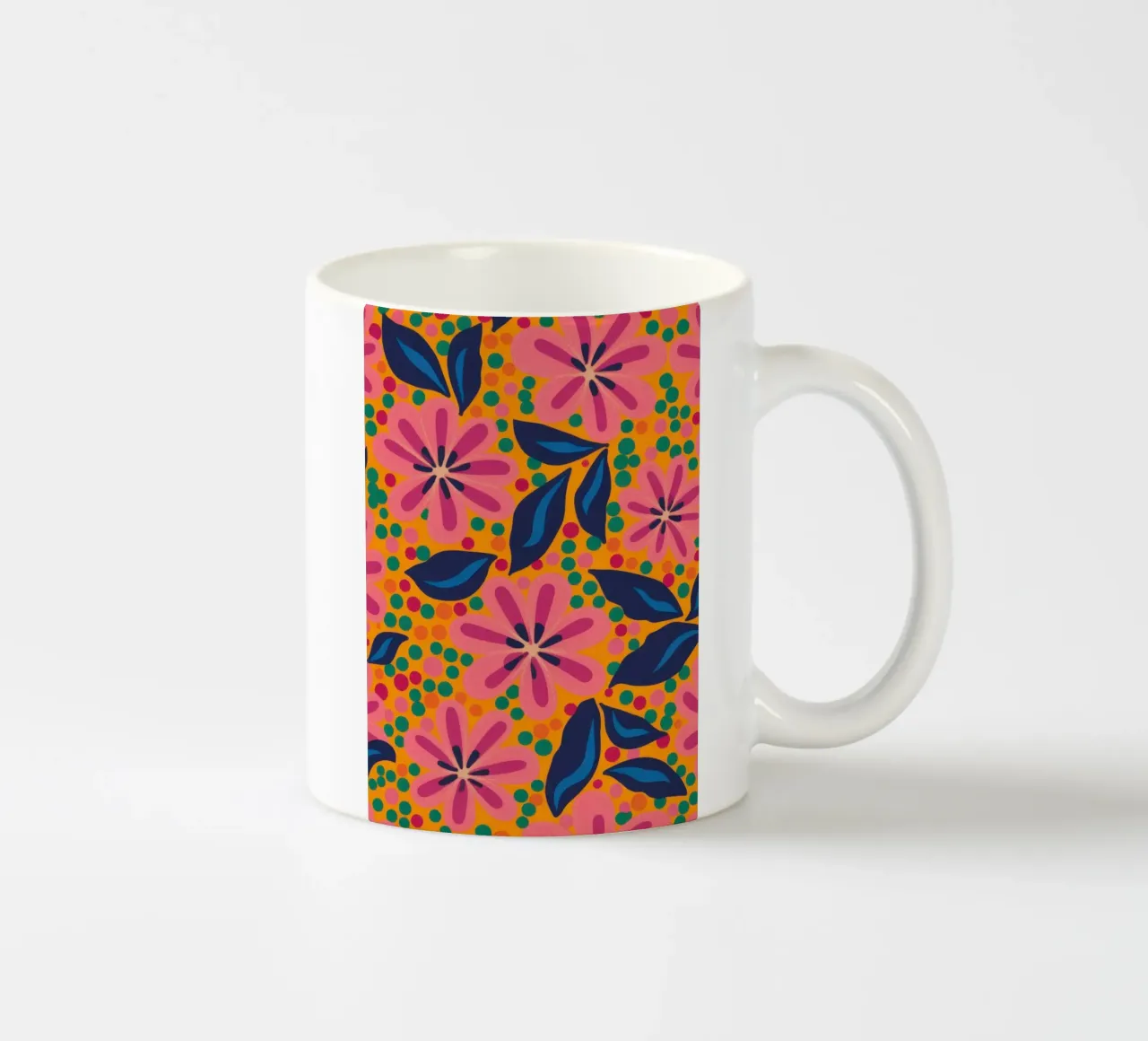 Rosa e blu tazza in ceramica da Gaia Viesta