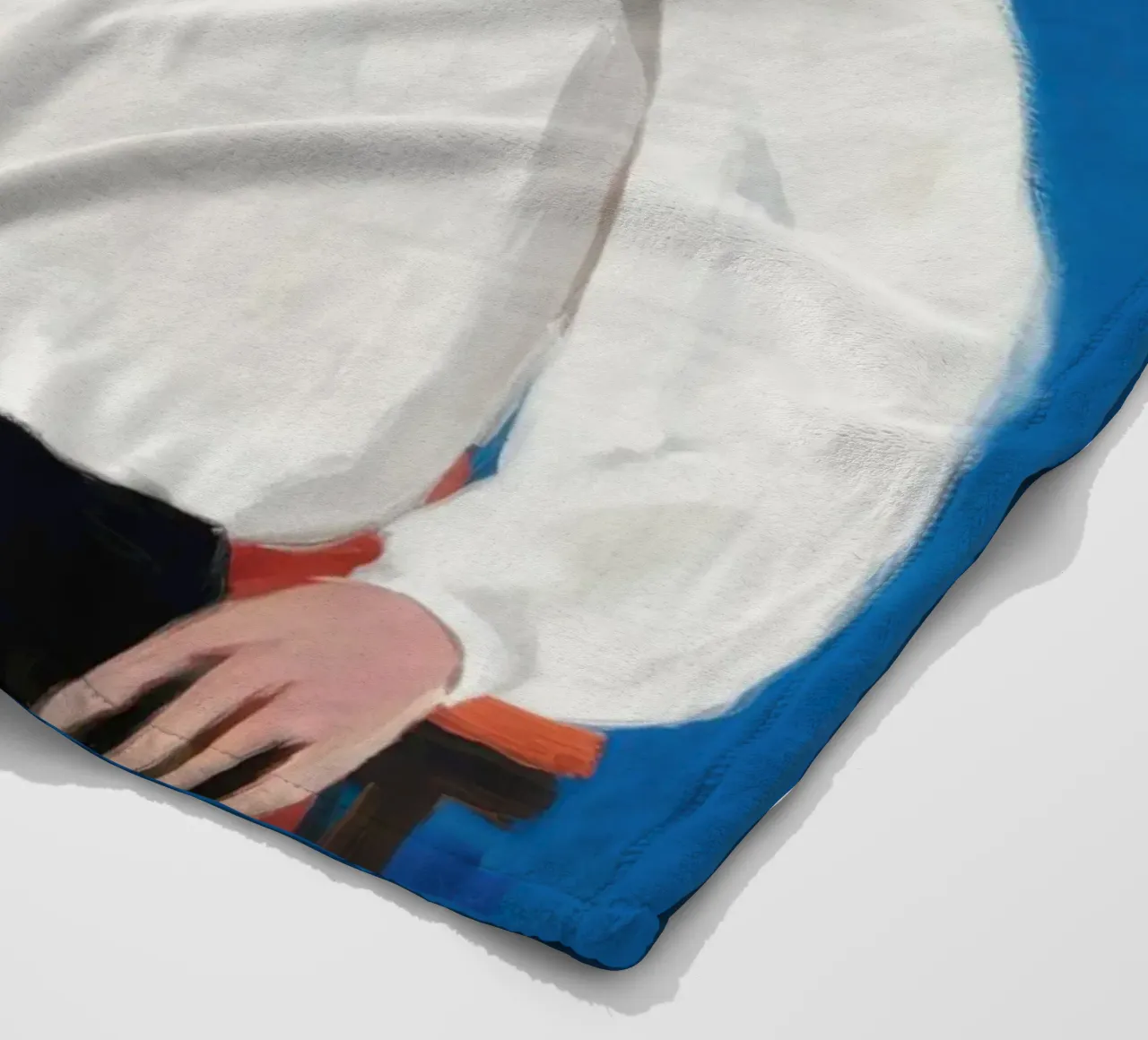 Uomo in blu coperta in pile da Irish Strokes