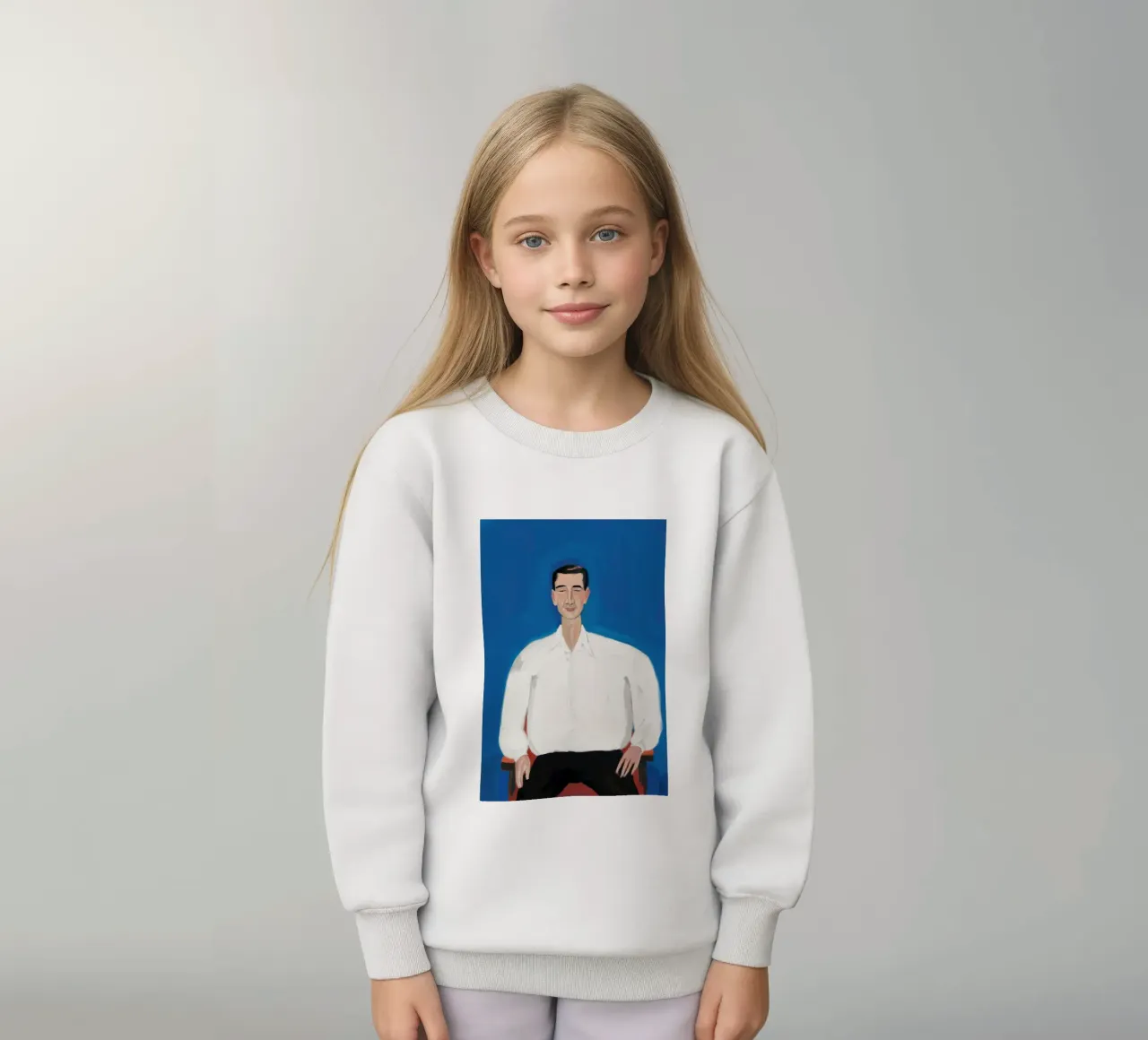 Uomo in blu felpa bambino da Irish Strokes