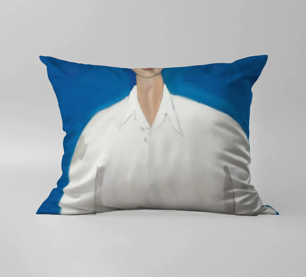 Uomo in blu cuscino da Irish Strokes