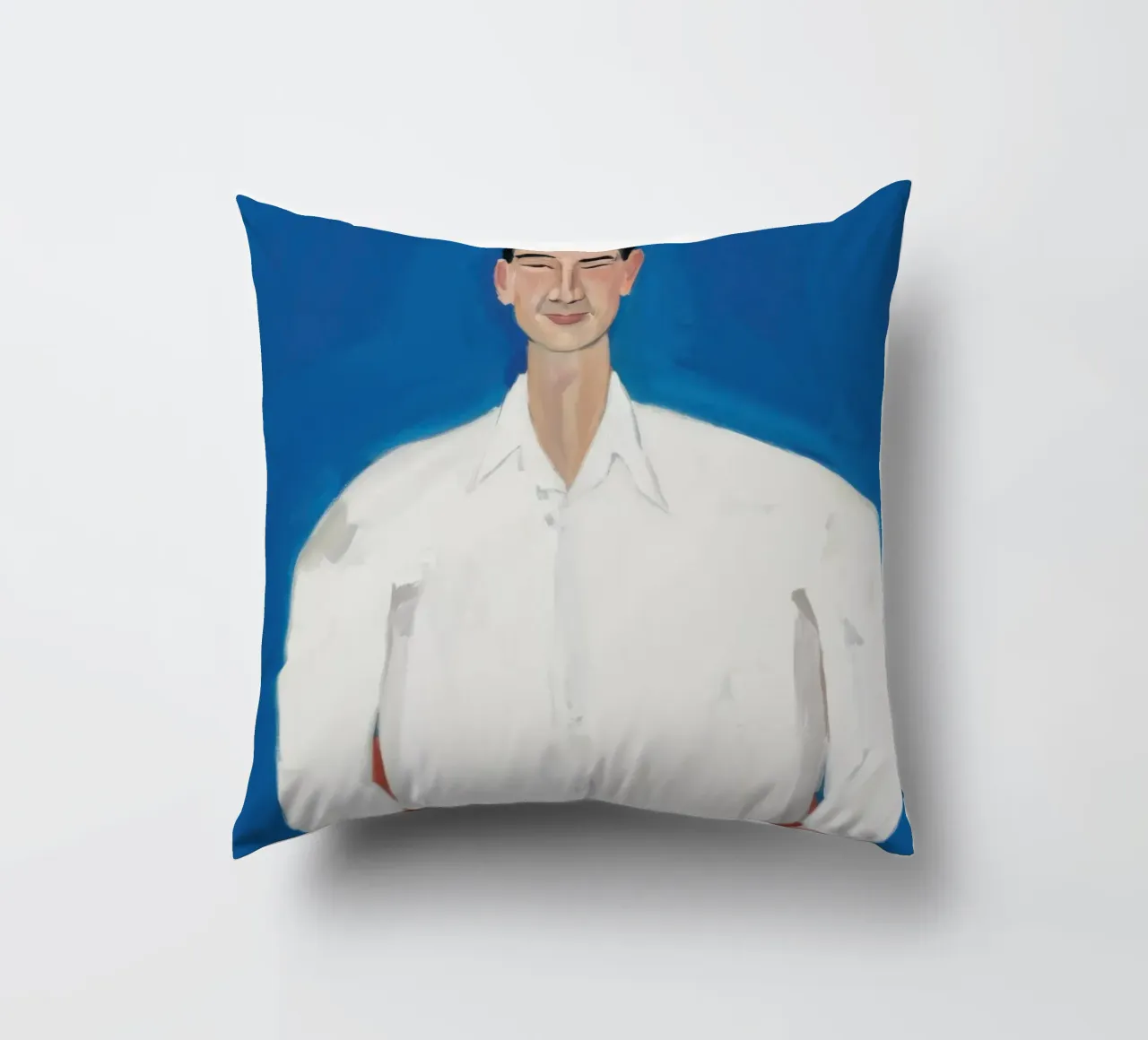 Uomo in blu cuscino da Irish Strokes