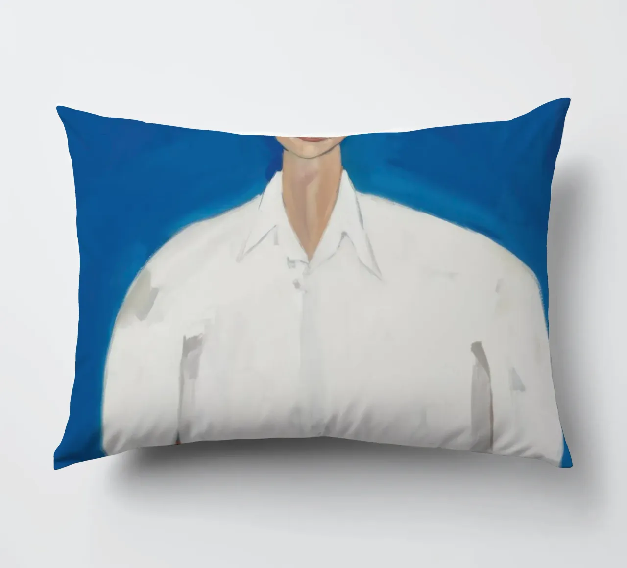 Uomo in blu cuscino da Irish Strokes