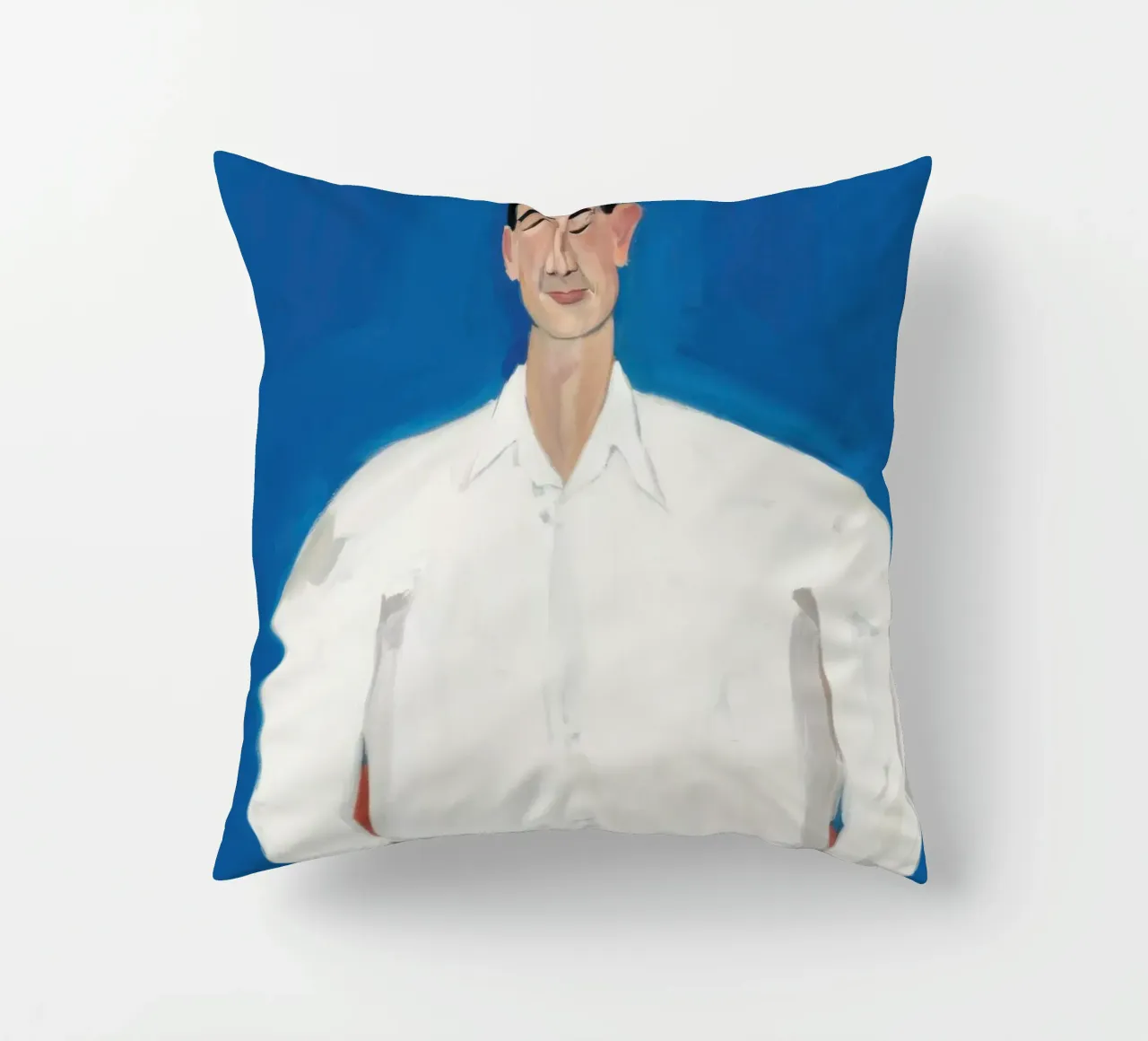 Uomo in blu cuscino da Irish Strokes