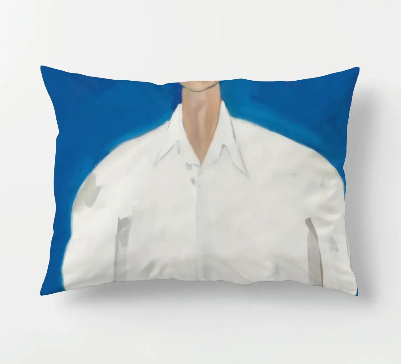 Uomo in blu cuscino da Irish Strokes