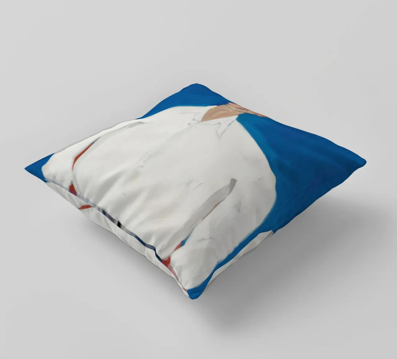 Uomo in blu cuscino da Irish Strokes
