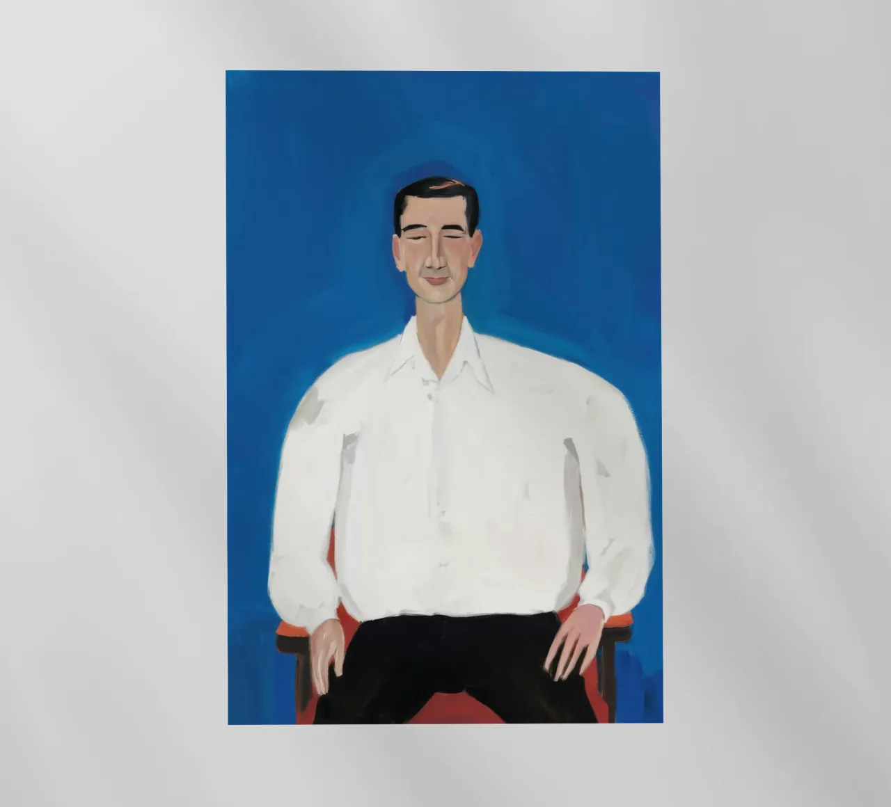 Uomo in blu pellicola backlit da Irish Strokes