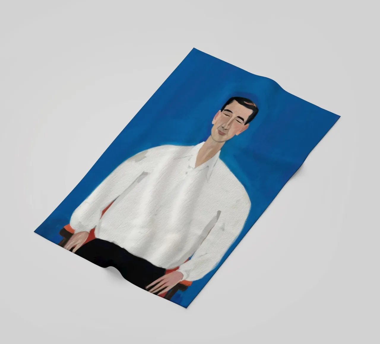 Uomo in blu telo mare da Irish Strokes