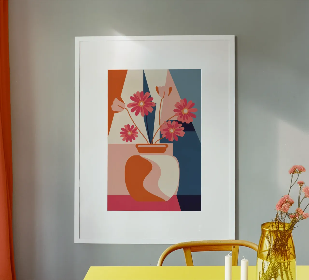Fenster Licht blüht Poster von Selene Shade