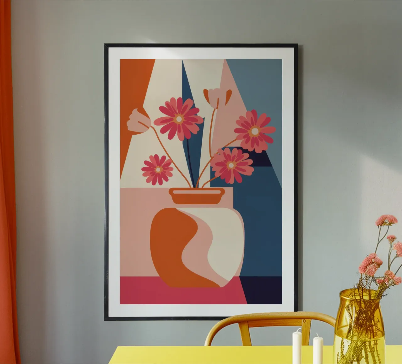 Fenster Licht blüht Poster von Selene Shade