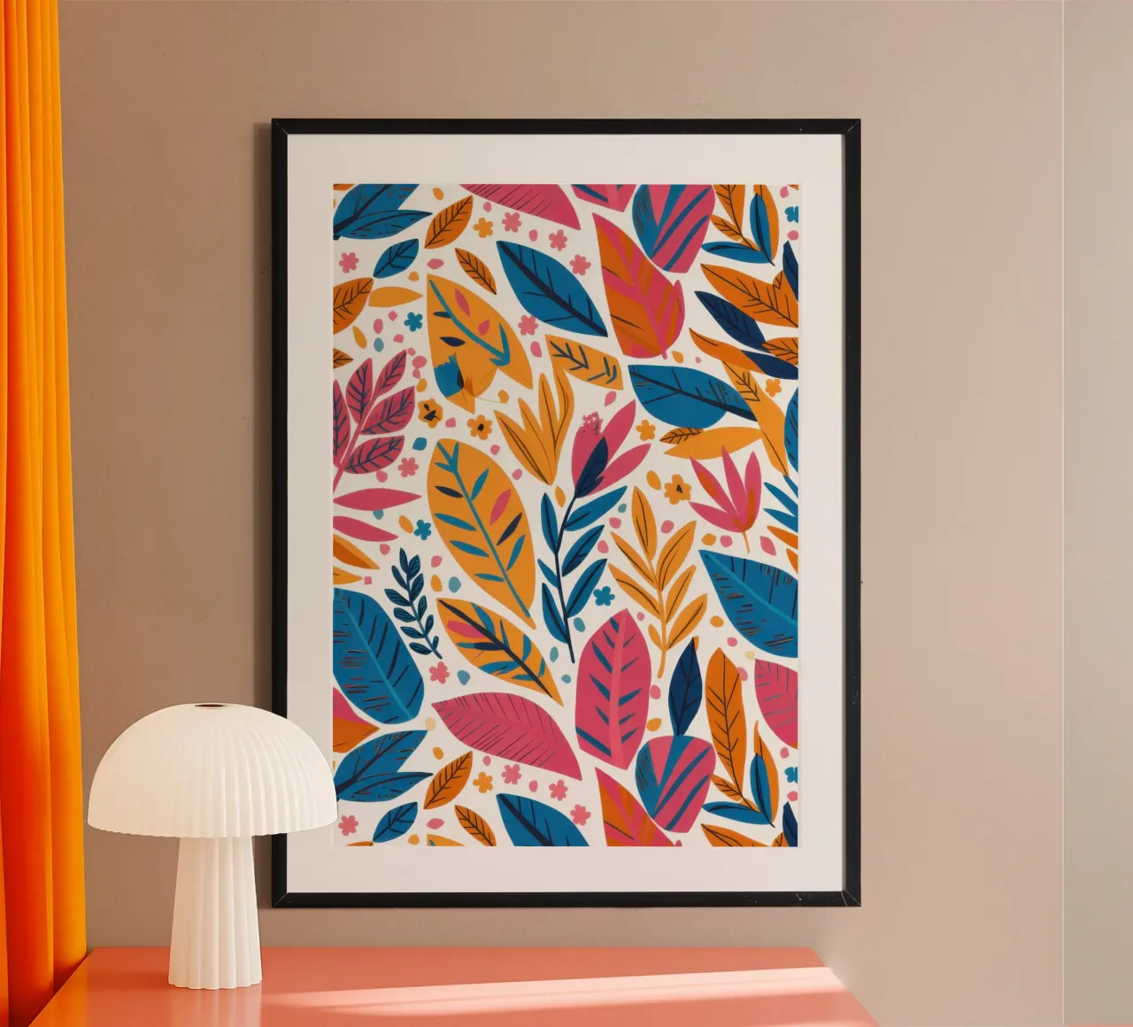 Intreccio di fogliame autunnale poster da Luna Aura