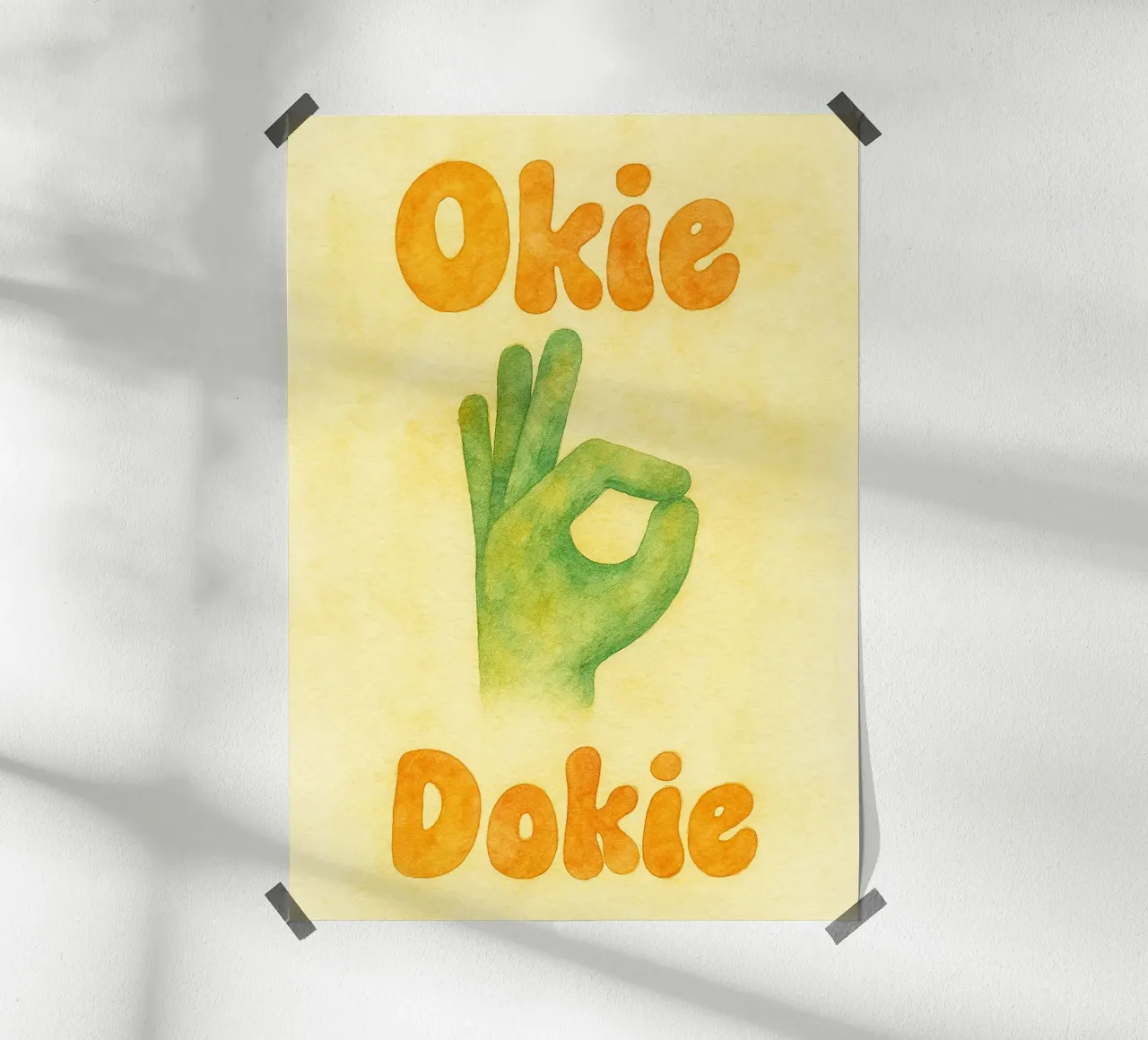 disegno okie dokie illustrazione poster da citralake